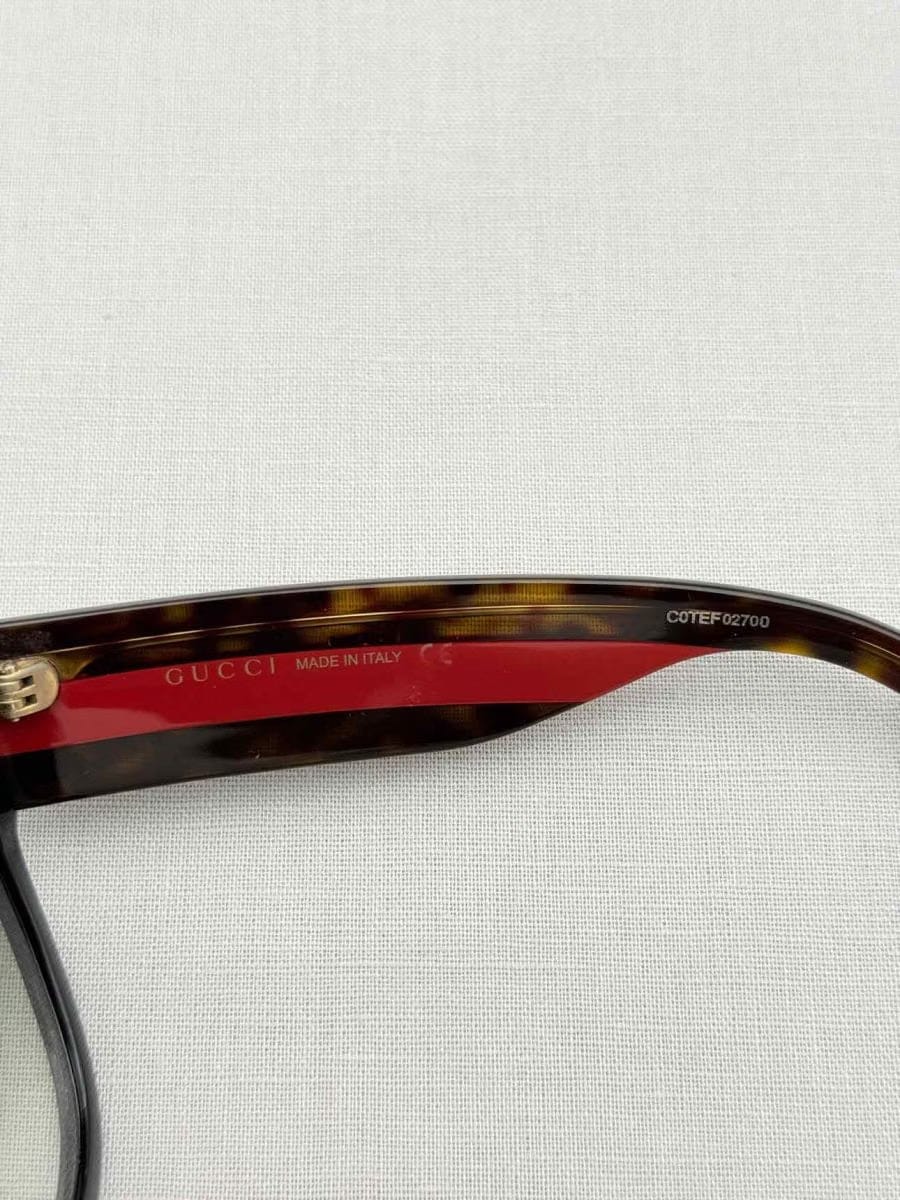 GUCCI Brown Logo Stud Sunglasses