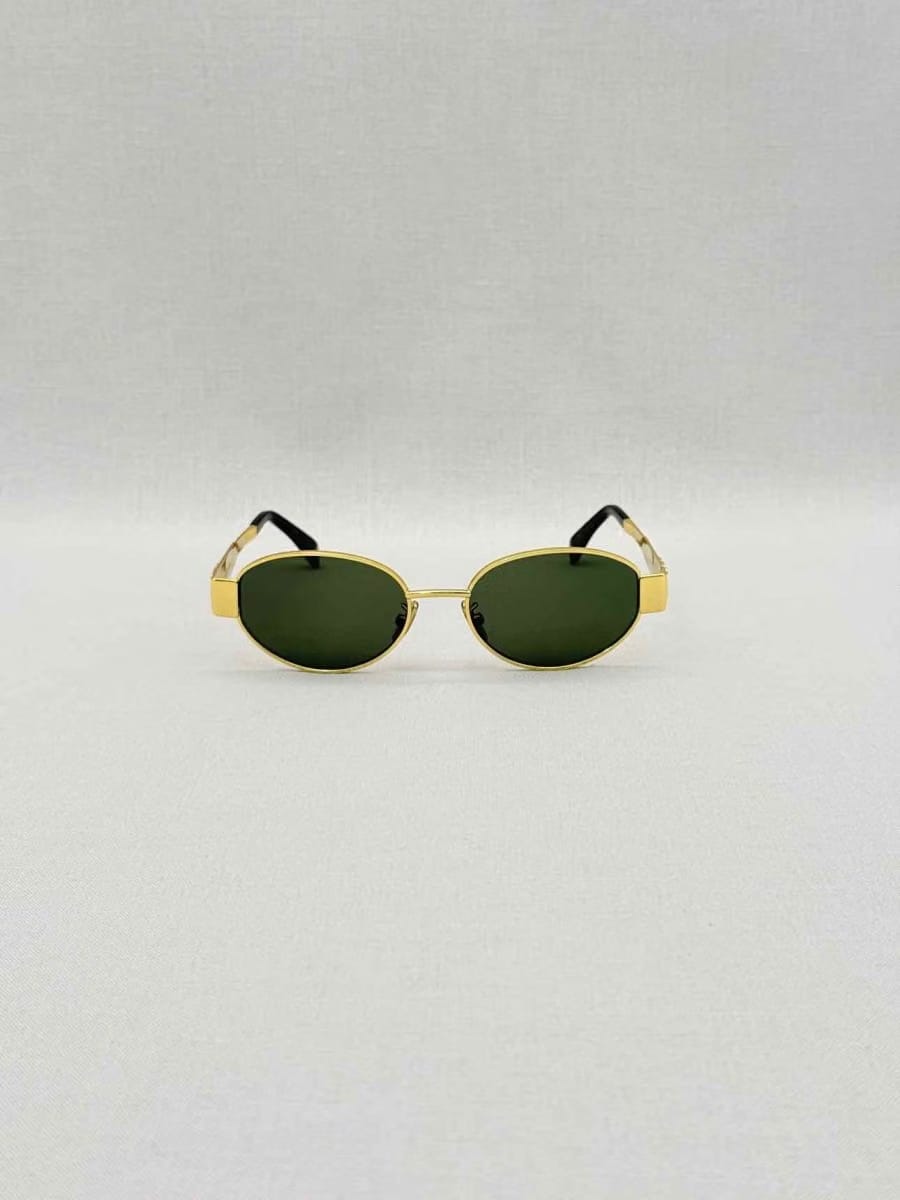 CELINE Gold Tone Sunglasses