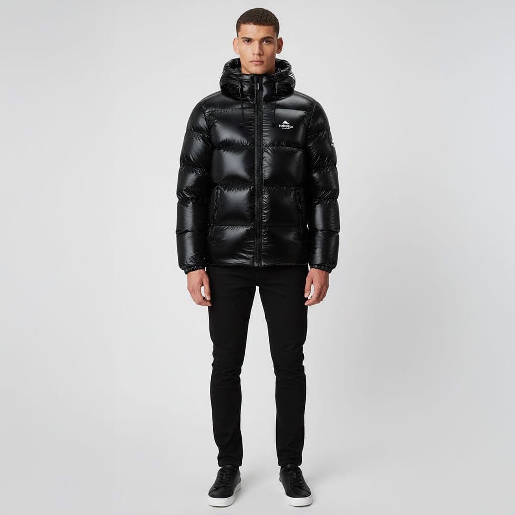 Helvetica Mountain Pioneers Freezer Hooded Down Jacket