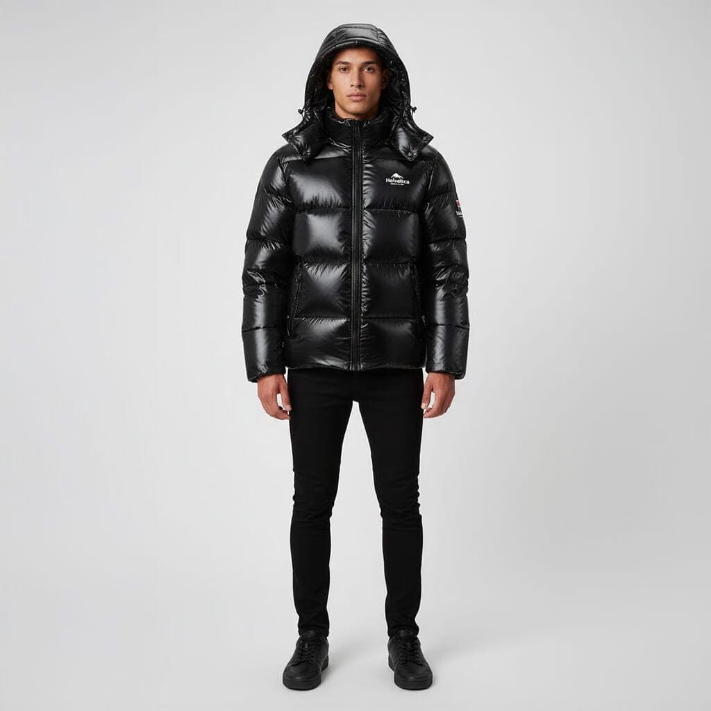 Helvetica Mountain Pioneers Freezer Hooded Down Jacket