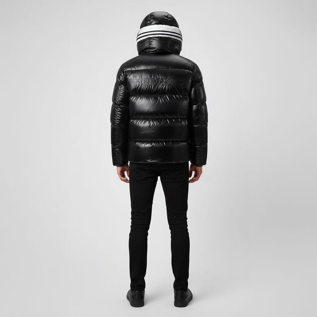 Helvetica Mountain Pioneers Freezer Hooded Down Jacket