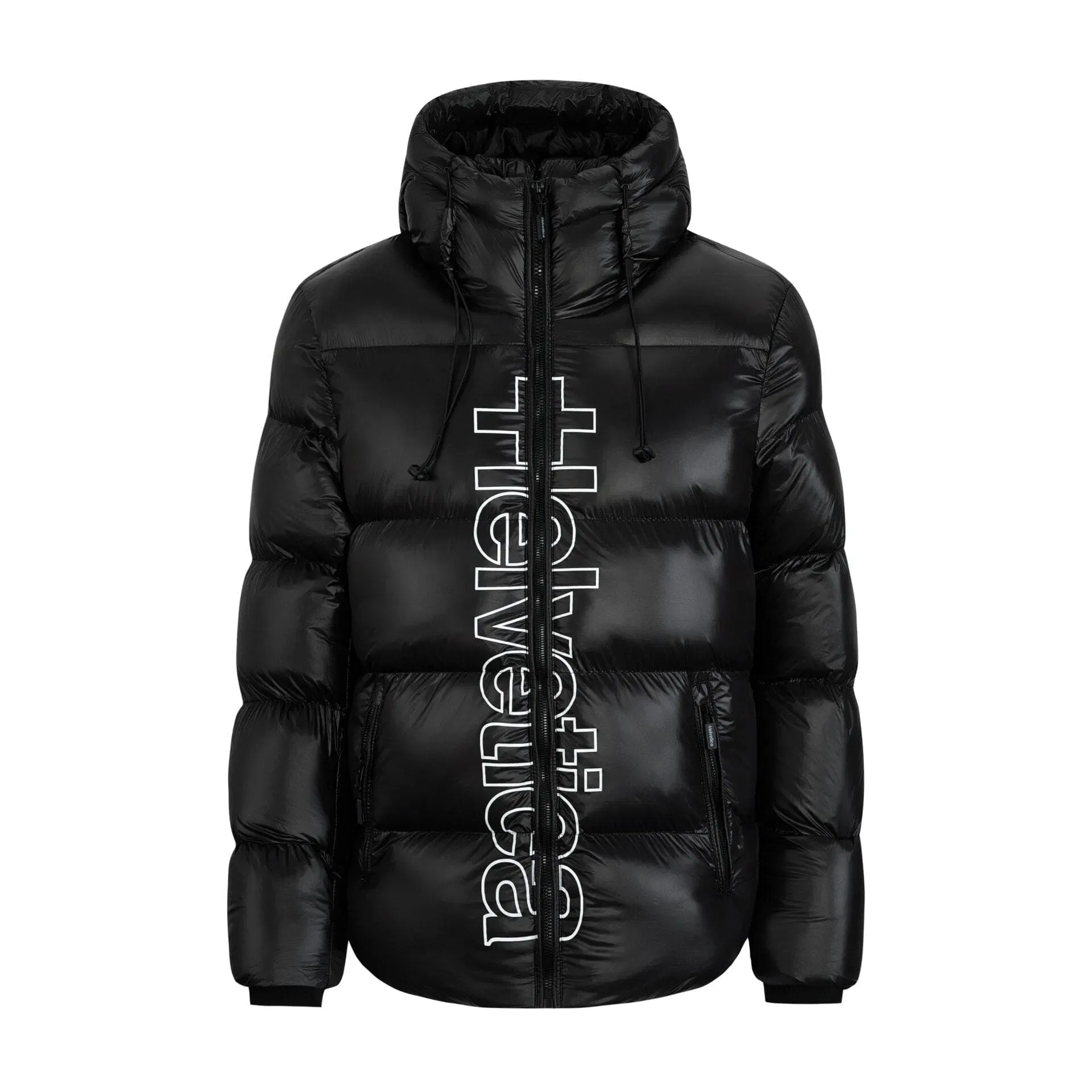 Helvetica Mountain Pioneers Silver 2 Hooded Down Jacket