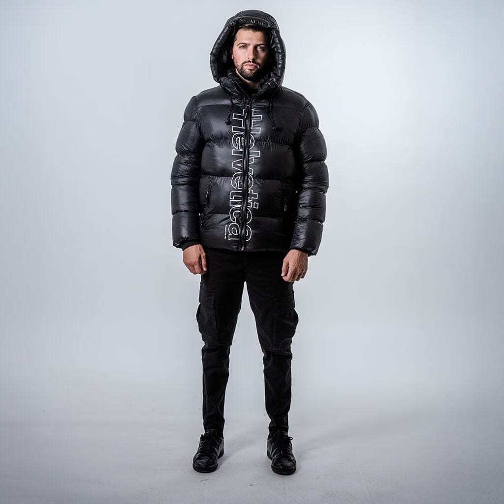 Helvetica Mountain Pioneers Silver 2 Hooded Down Jacket