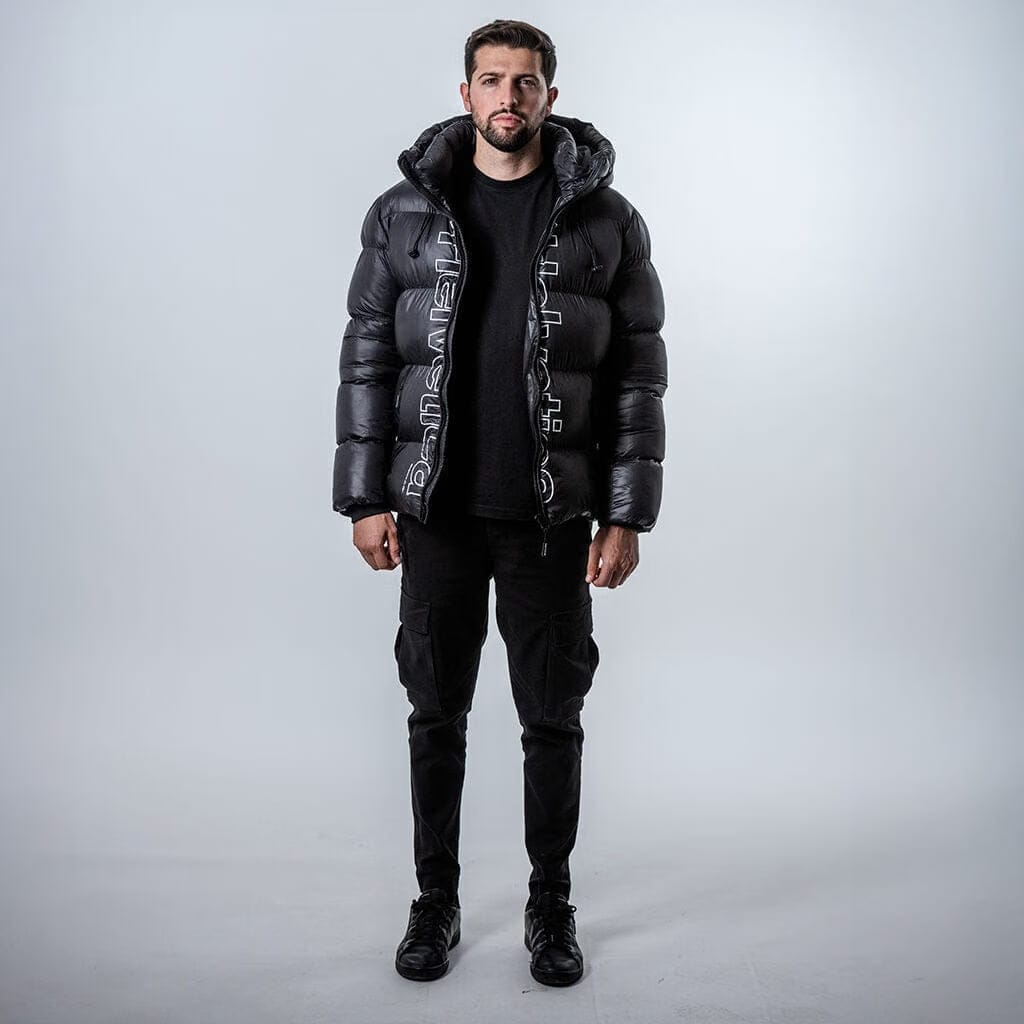 Helvetica Mountain Pioneers Silver 2 Hooded Down Jacket
