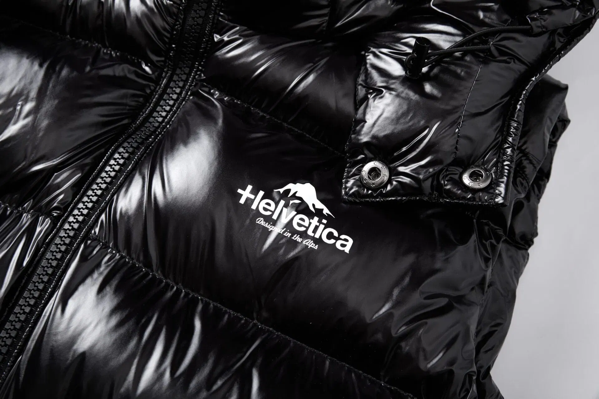 Helvetica Mountain Pioneers Space Sleeveless Hooded Jacket