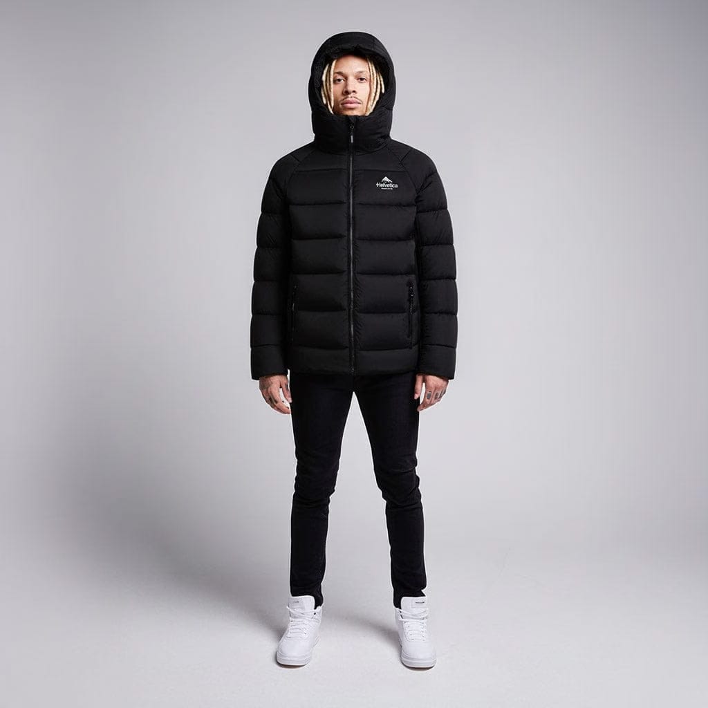 Helvetica Mountain Pioneers Sniper Hooded Down Jacket