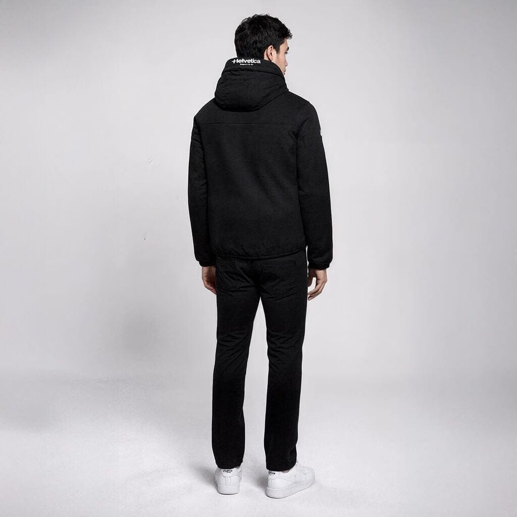 Helvetica Mountain Pioneers Eyeblock Hooded Windbreaker Jacket