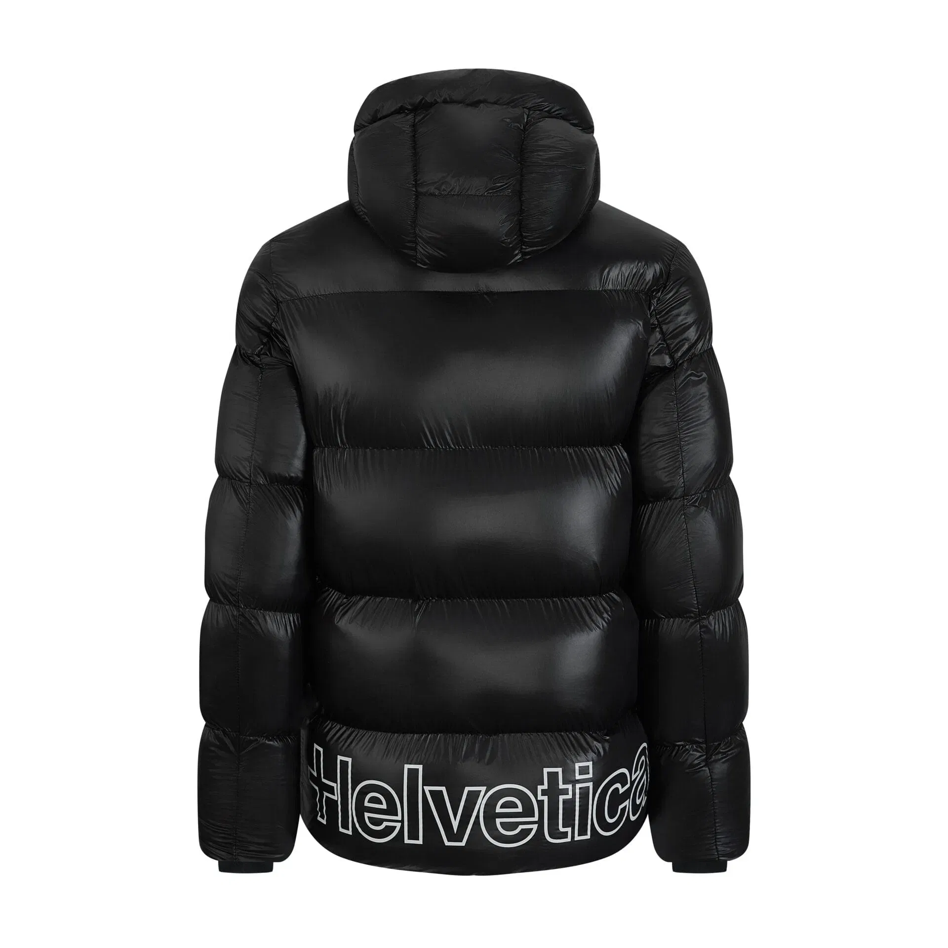 Helvetica Mountain Pioneers Edge Hooded Down Jacket