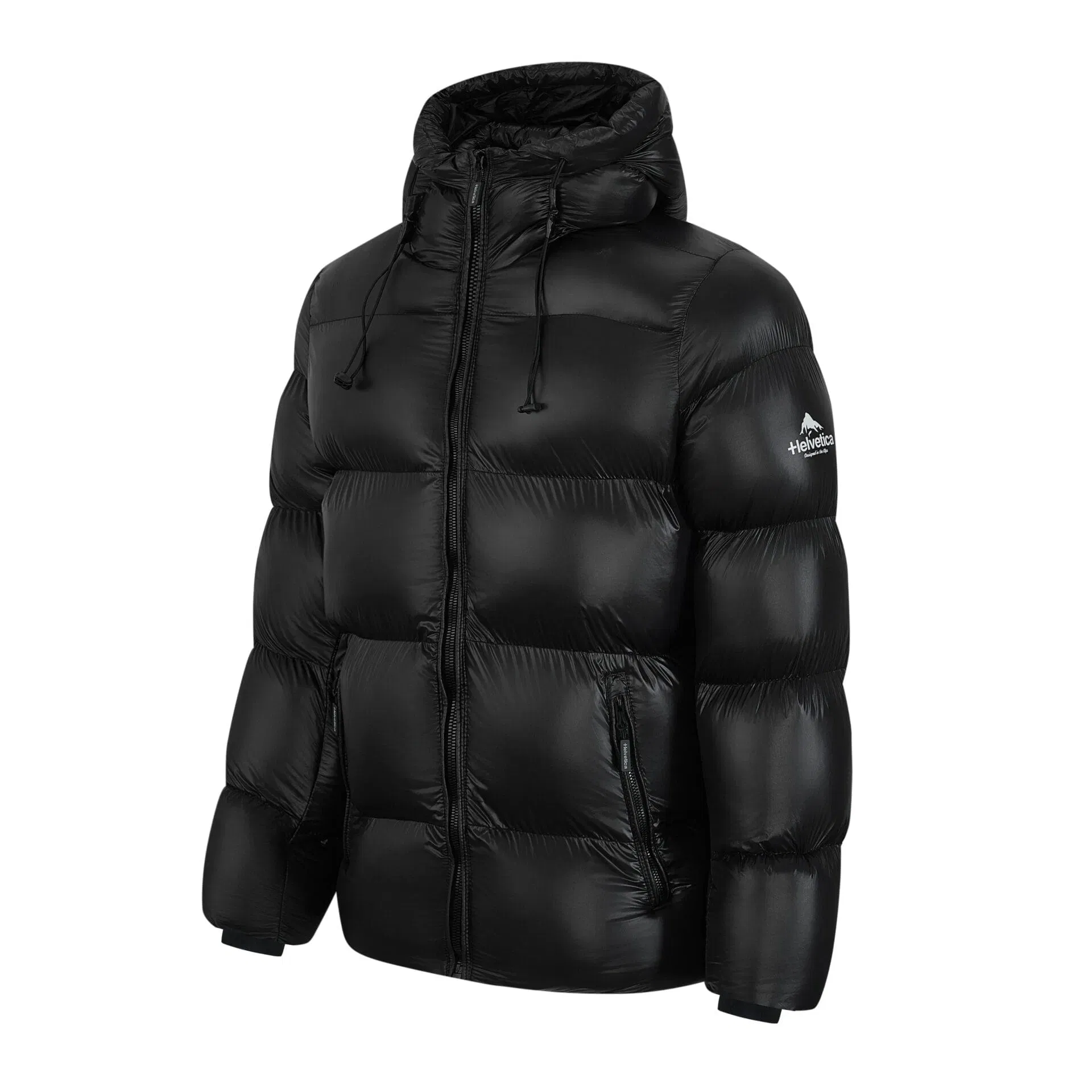 Helvetica Mountain Pioneers Edge Hooded Down Jacket