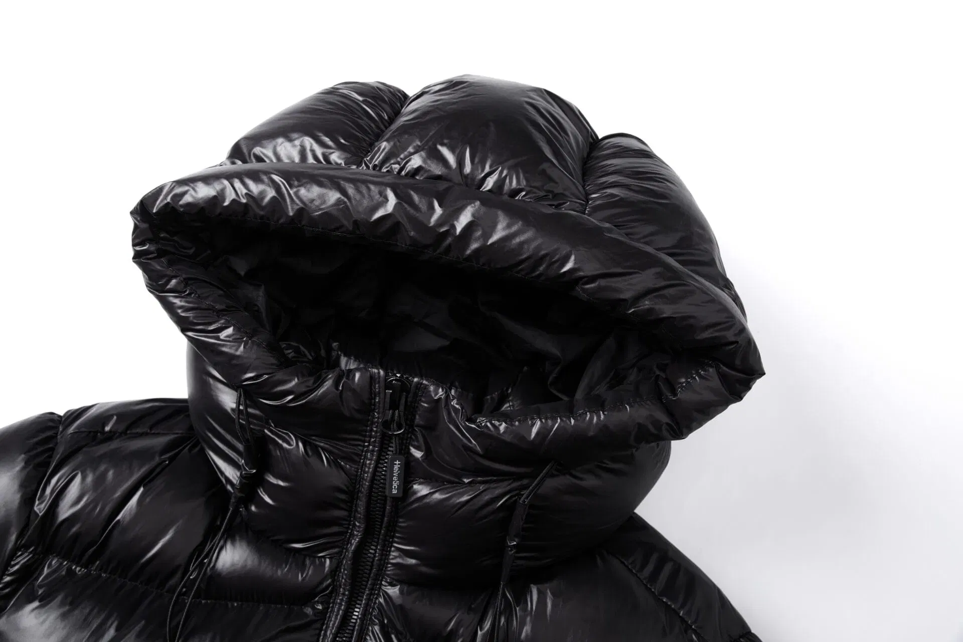 Helvetica Mountain Pioneers Edge Hooded Down Jacket
