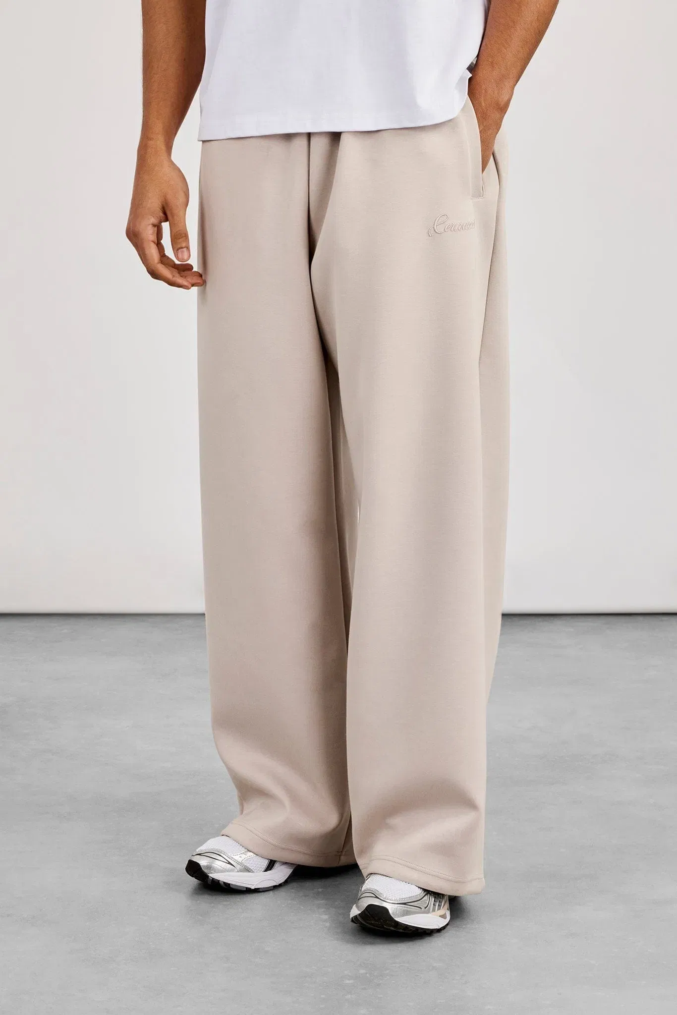 Cernucci Scuba Baggy Fit Trouser - Light Grey
