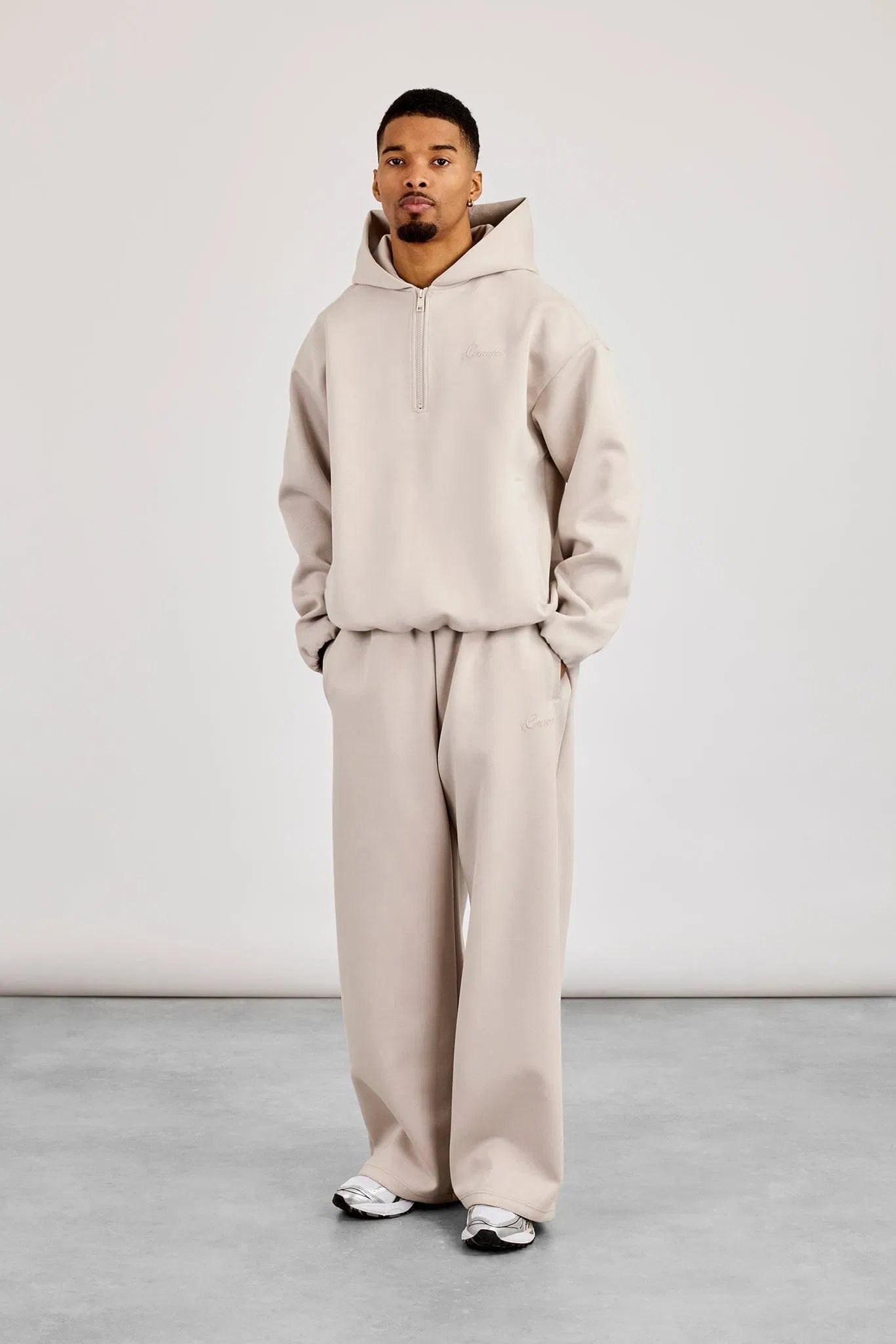Cernucci Scuba Baggy Fit Trouser - Light Grey
