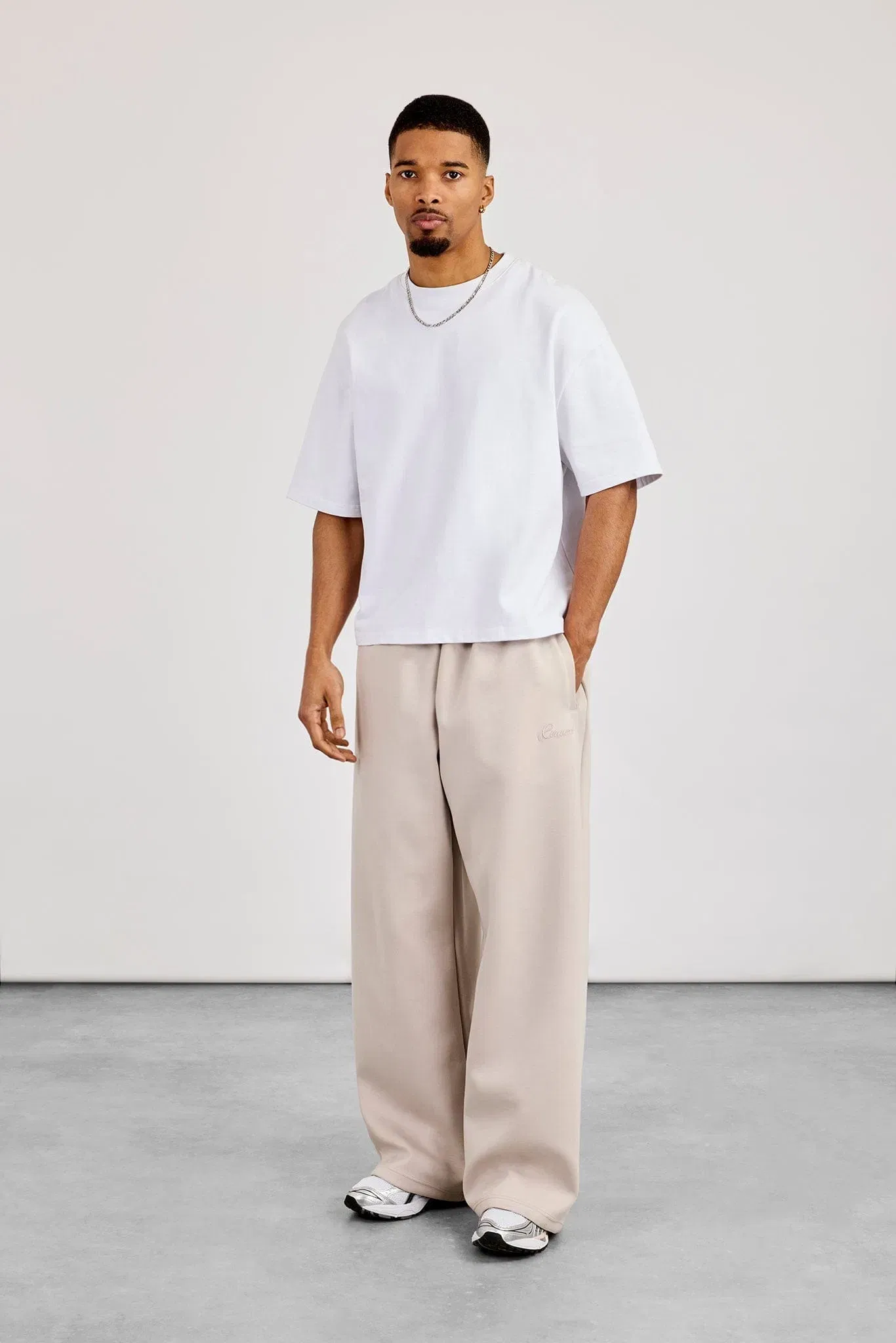 Cernucci Scuba Baggy Fit Trouser - Light Grey