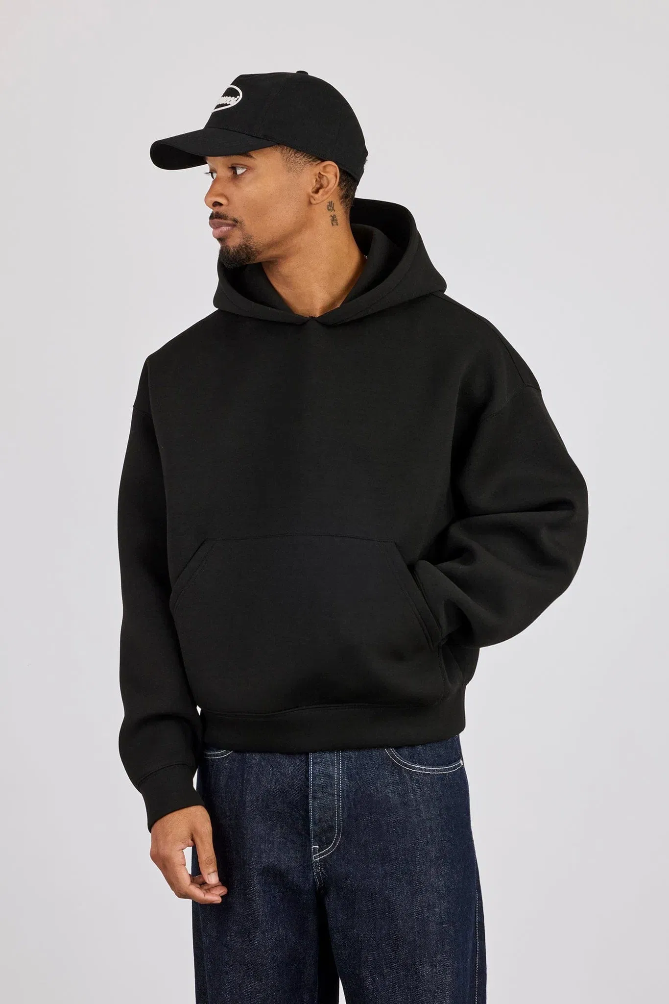 Cernucci Scuba Boxy Hoodie - Black