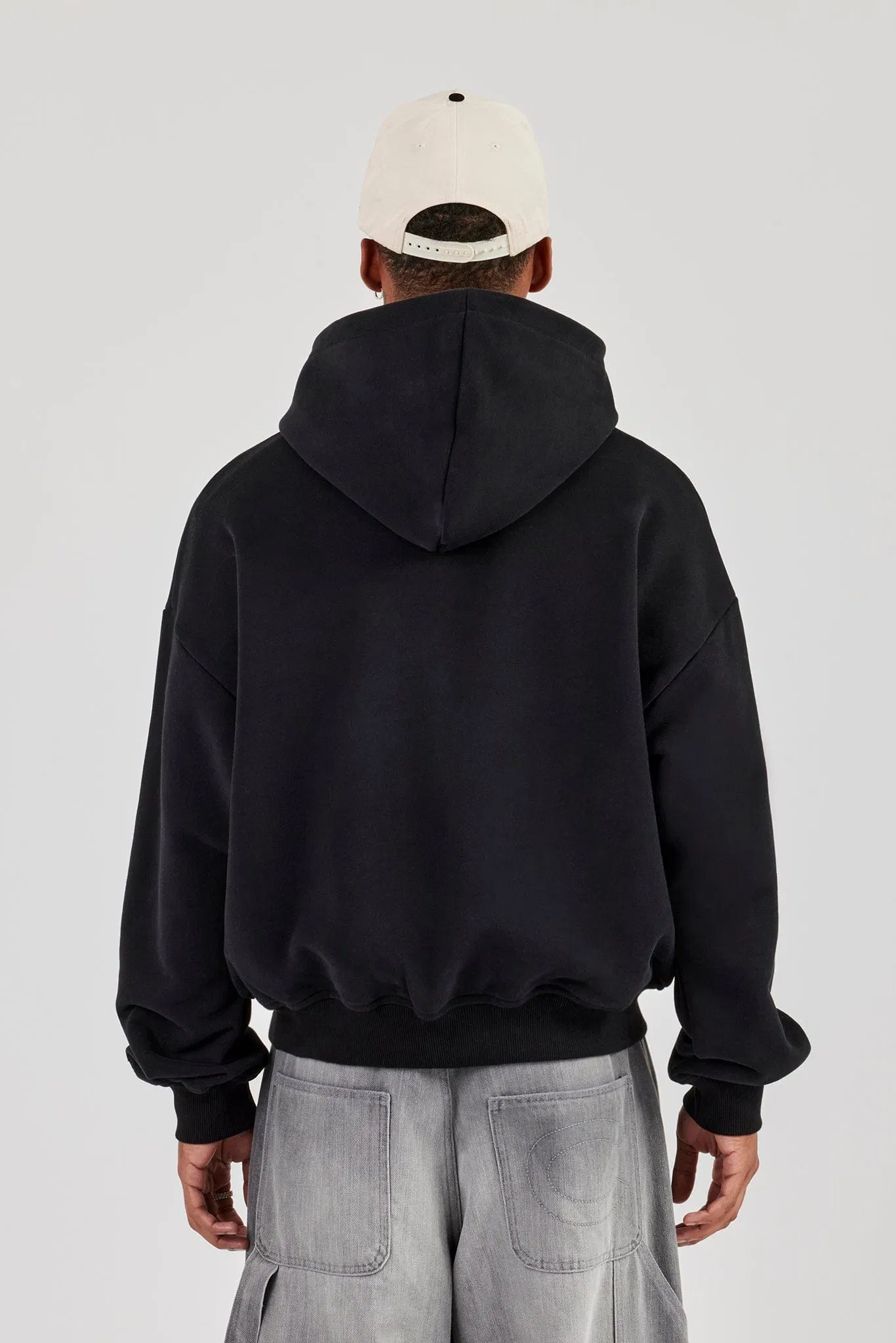 Cernucci Mens Boxy Hoodie - Black