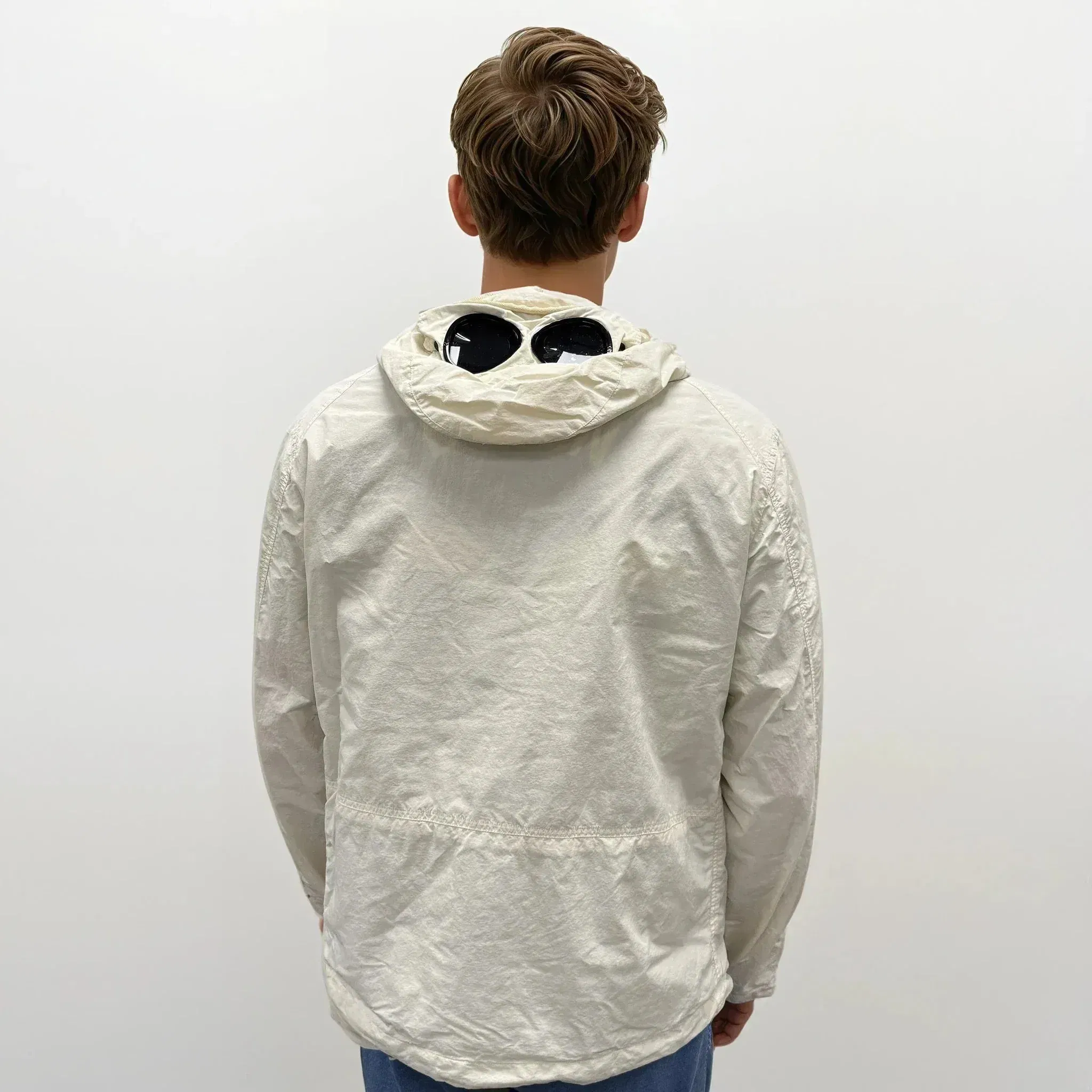 CP Company Pistachio Shell Flatt Nylon Goggle Jacket