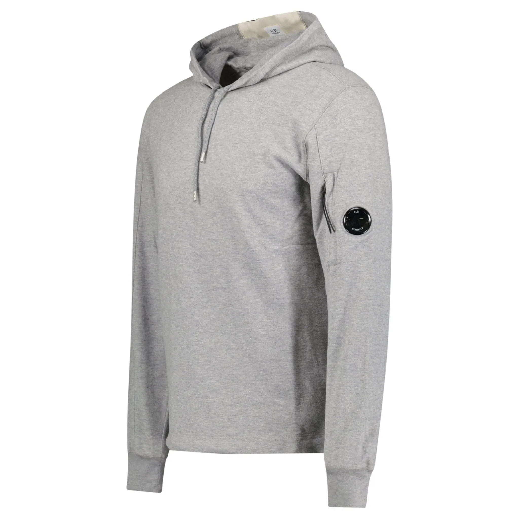 CP Company Hooded Lens Light Fleece Sweatshirt Grey