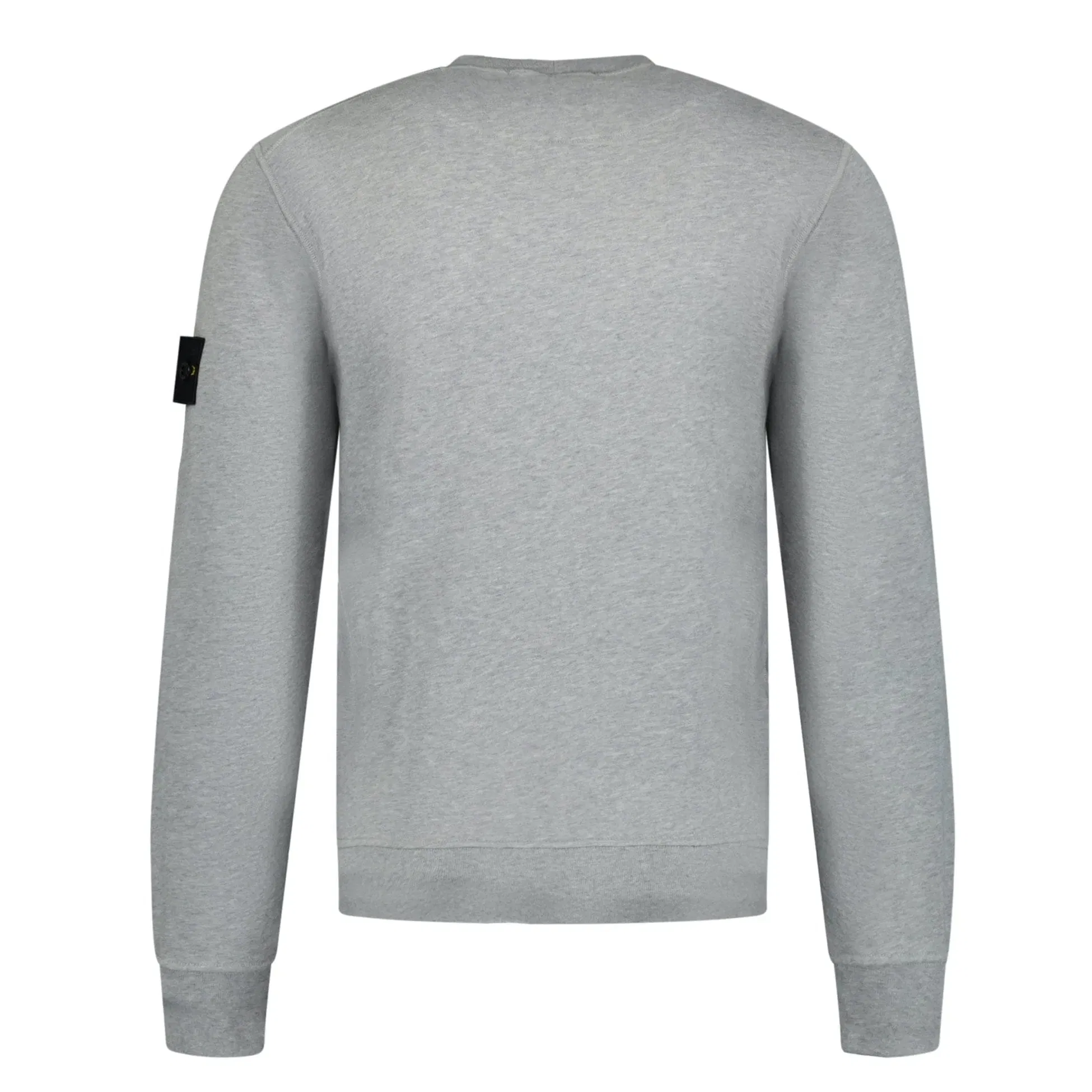 Stone Island Compass Badge Organic Cotton Crewneck Sweatshirt Grey