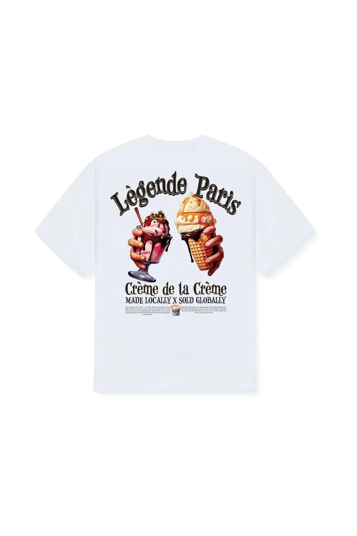 Legende Paris Creme De La Creme T-Shirt - White