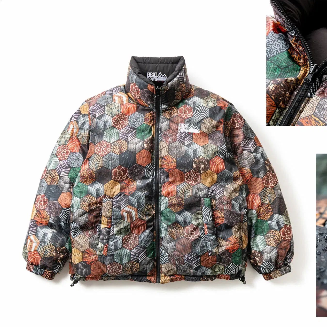 raidback fabric CRSB × raidback fabric × FIRST DOWN BUBBLE DOWN JACKET MICROFT - KICKS LAB. Exclusive -