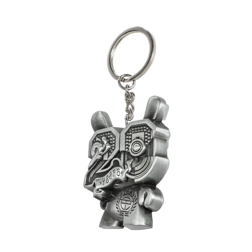 Tristan Eaton 20th Anniversary Solid Metal Dunny Keychain - “Silverchrome” by Tristan Eaton (Limited Edition of 200)
