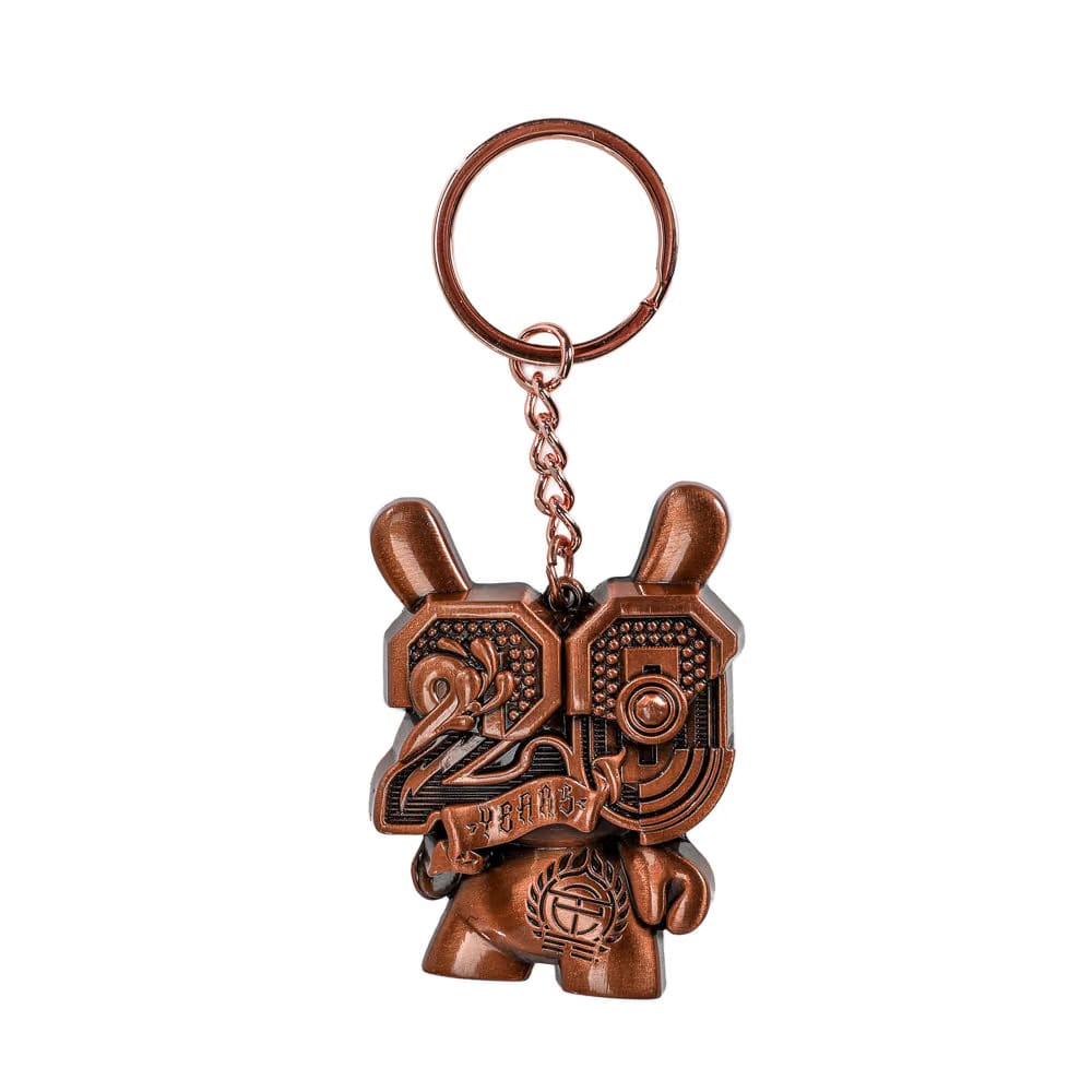 Tristan Eaton 20th Anniversary Solid Metal Dunny Keychain - “Copperchrome” by Tristan Eaton (Limited Edition of 200)