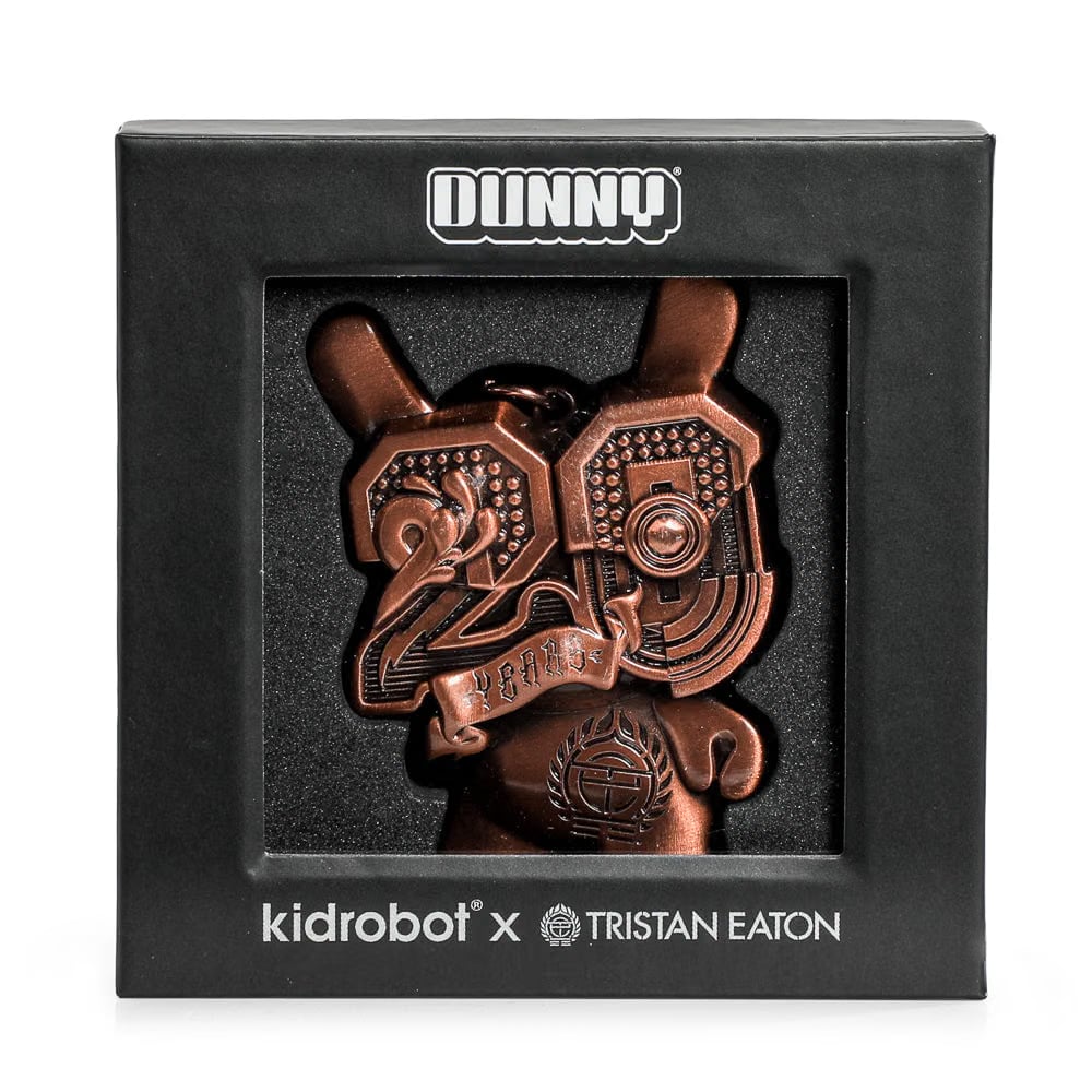 Tristan Eaton 20th Anniversary Solid Metal Dunny Keychain - “Copperchrome” by Tristan Eaton (Limited Edition of 200)