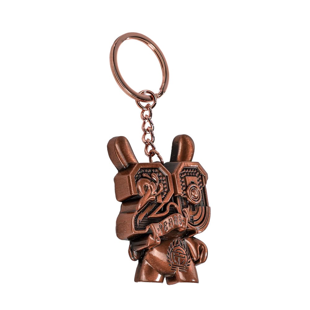 Tristan Eaton 20th Anniversary Solid Metal Dunny Keychain - “Copperchrome” by Tristan Eaton (Limited Edition of 200)