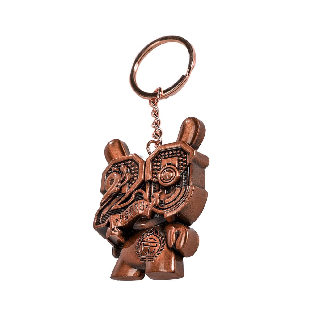 Tristan Eaton 20th Anniversary Solid Metal Dunny Keychain - “Copperchrome” by Tristan Eaton (Limited Edition of 200)