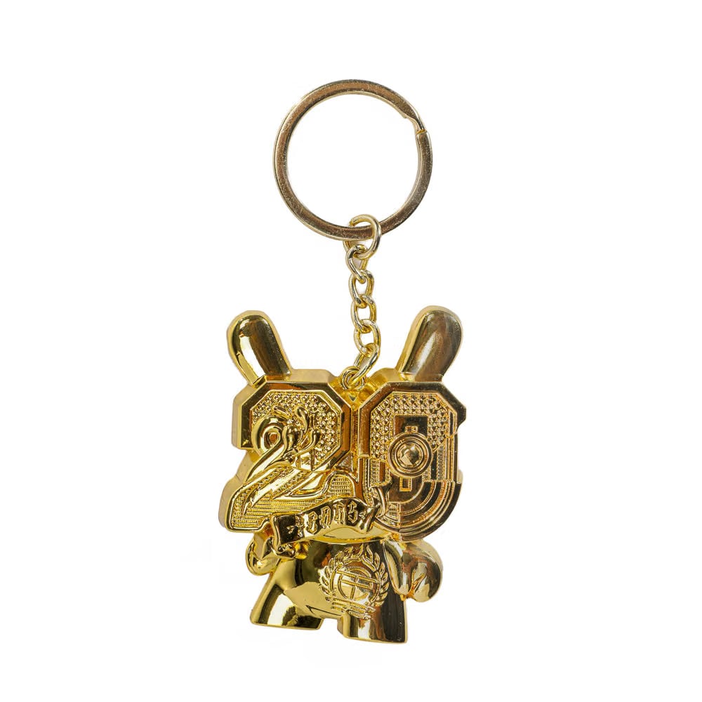 Tristan Eaton 2024 CON EXCLUSIVE: 20th Anniversary Solid Metal Dunny Keychain - “Goldchrome” by Tristan Eaton (Limited Edition of 200)