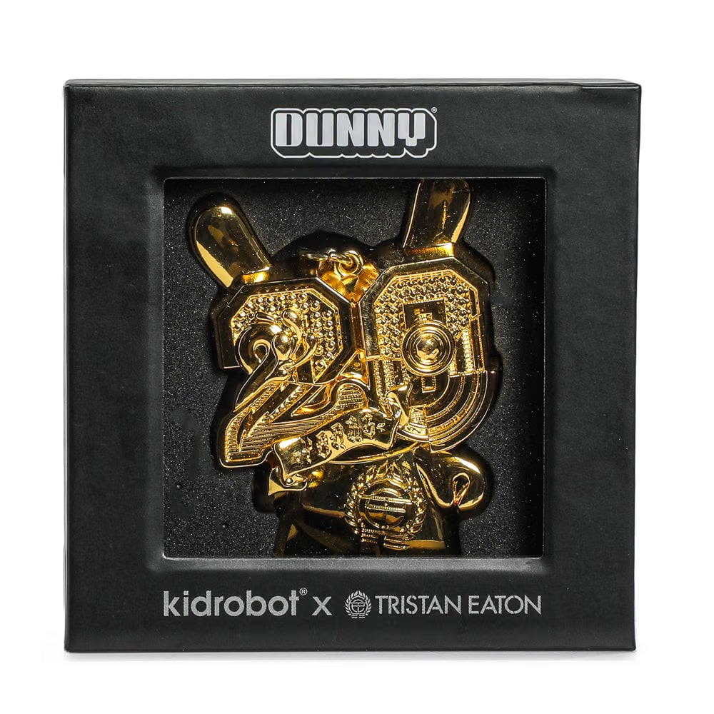 Tristan Eaton 2024 CON EXCLUSIVE: 20th Anniversary Solid Metal Dunny Keychain - “Goldchrome” by Tristan Eaton (Limited Edition of 200)