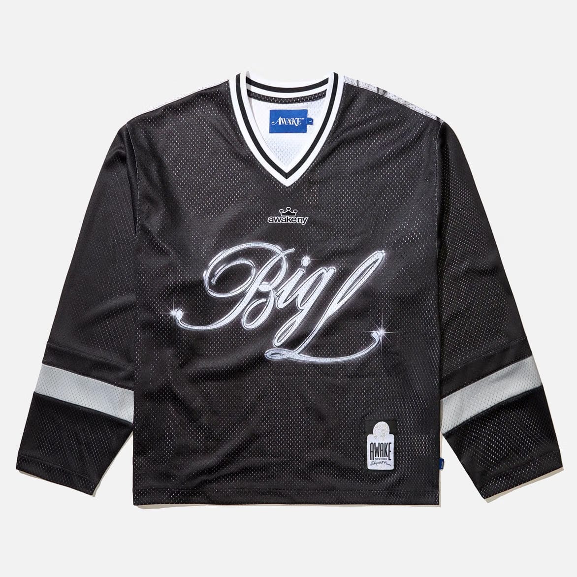 Awake NY BIG L X AWAKE NY "THE BIG PICTURE" HOCKEY JERSEY - BLACK