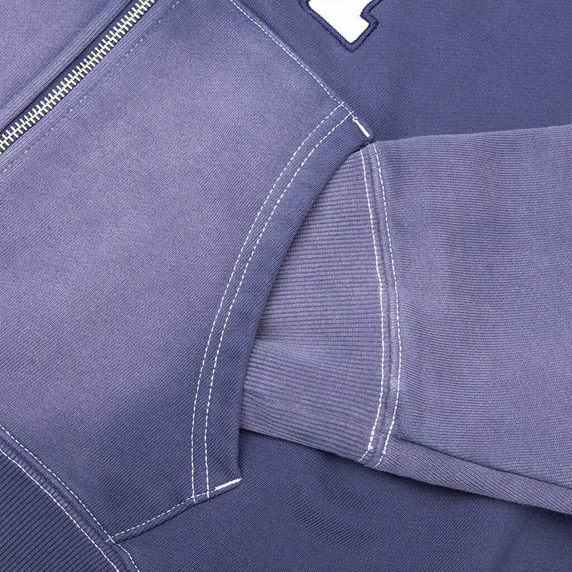 Awake NY COLLEGIATE ARCH ZIP HOODIE - PURPLE
