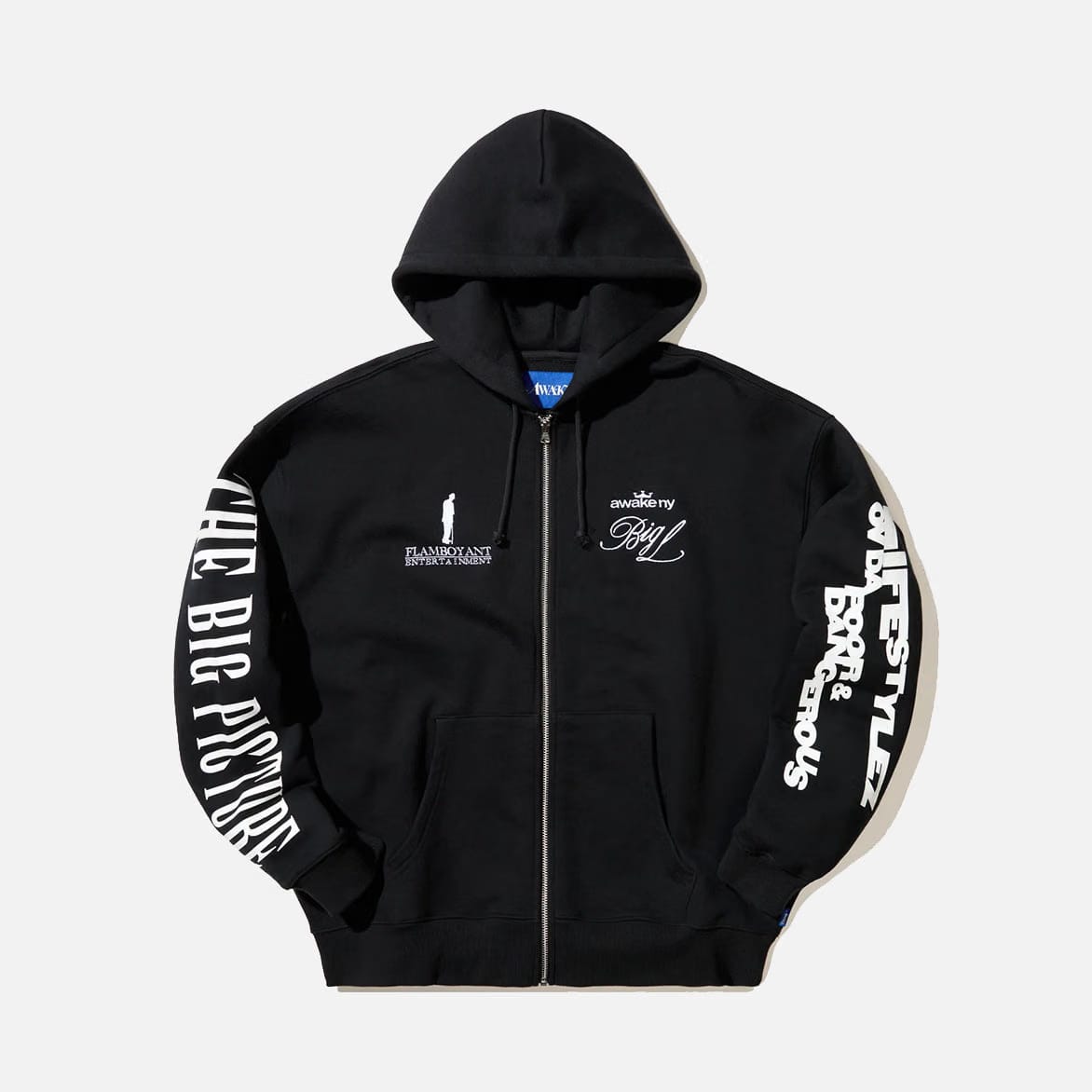 Awake NY BIG L X AWAKE NY "THE BIG PICTURE" ZIP HOODIE - BLACK