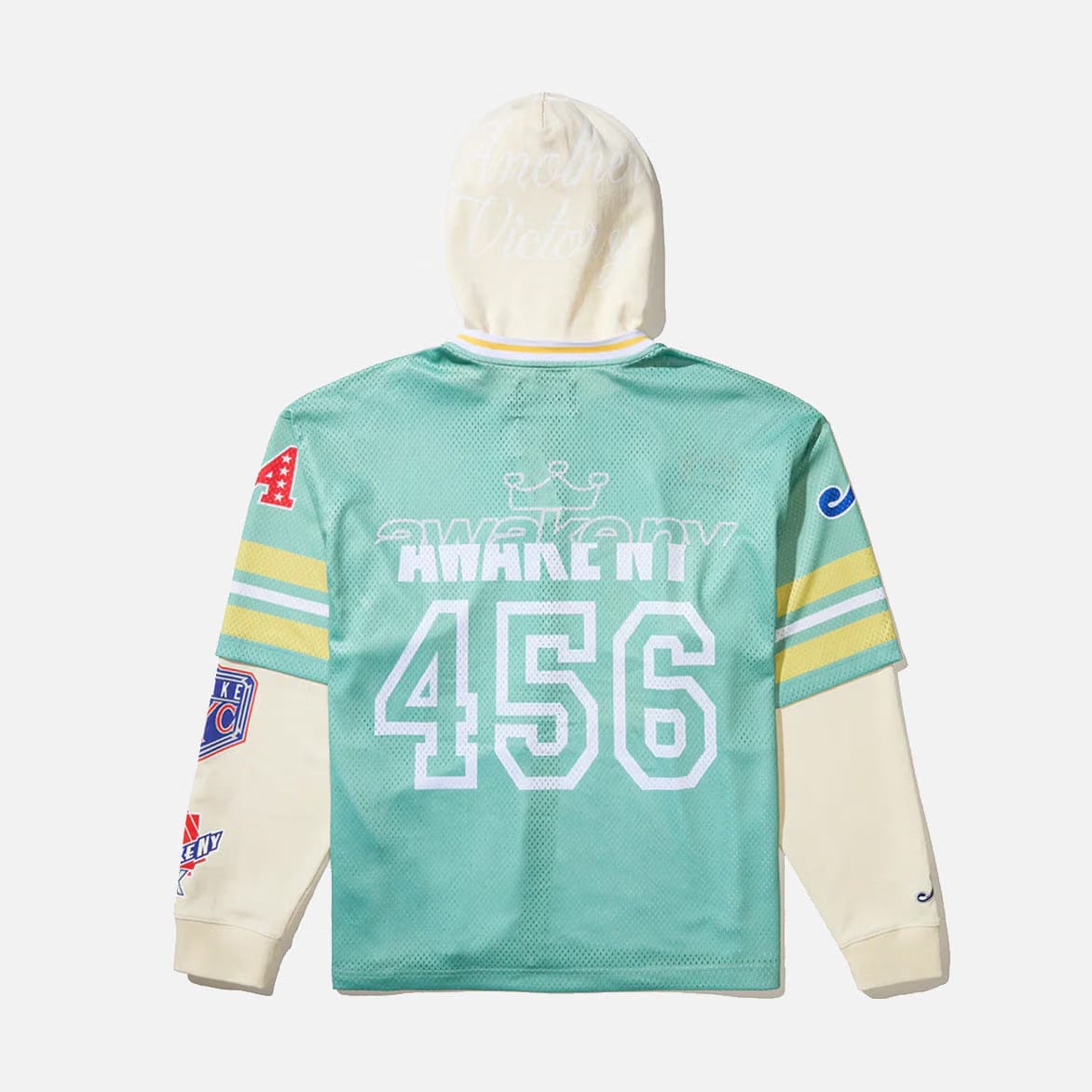 Awake NY HEADCRACK CHAMPS JERSEY ZIP HODDIE - GREEN
