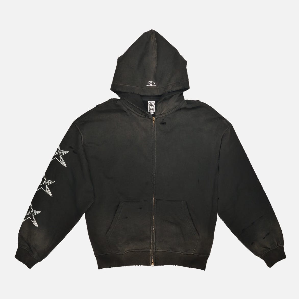 GLIM DARK MAGE HOODIE - TRASHED BLACK
