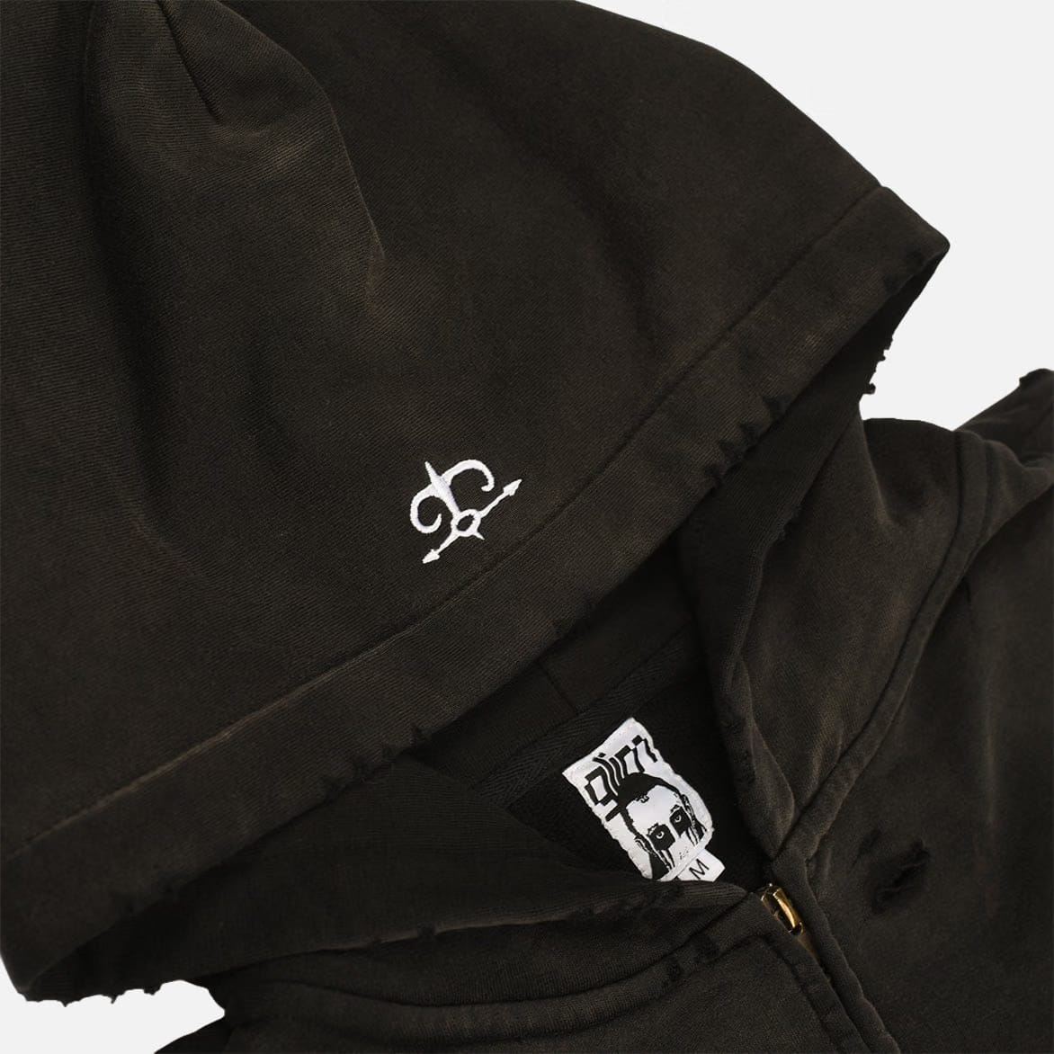 GLIM DARK MAGE HOODIE - TRASHED BLACK