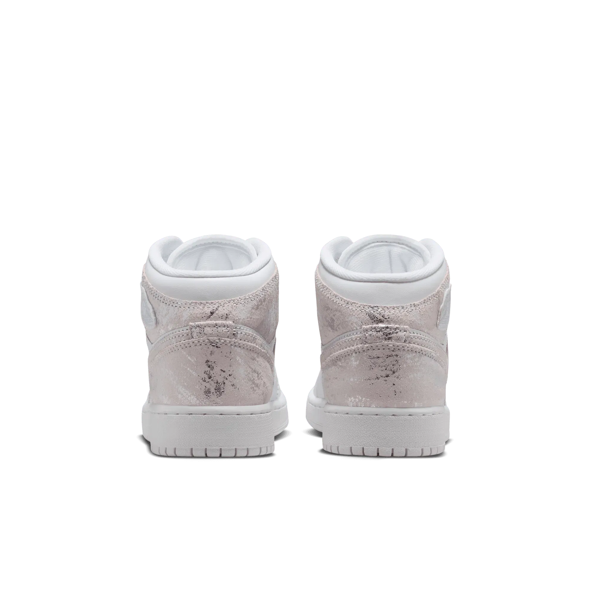 AIR JORDAN 1 MID SE (GS) - WHITE / FIELD SILVER