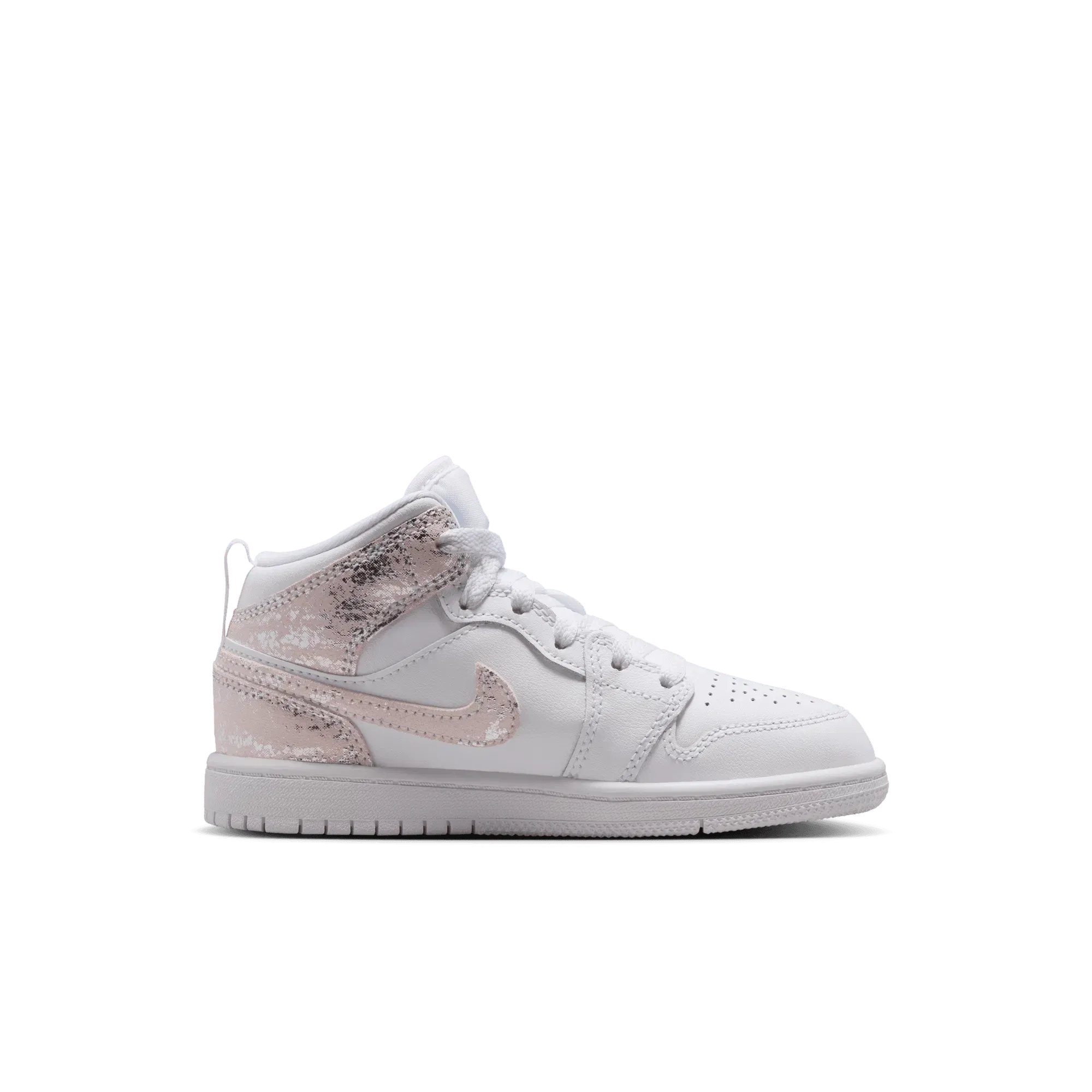 Air Jordan JORDAN 1 MID SE (PS) - WHITE / FIELD SILVER