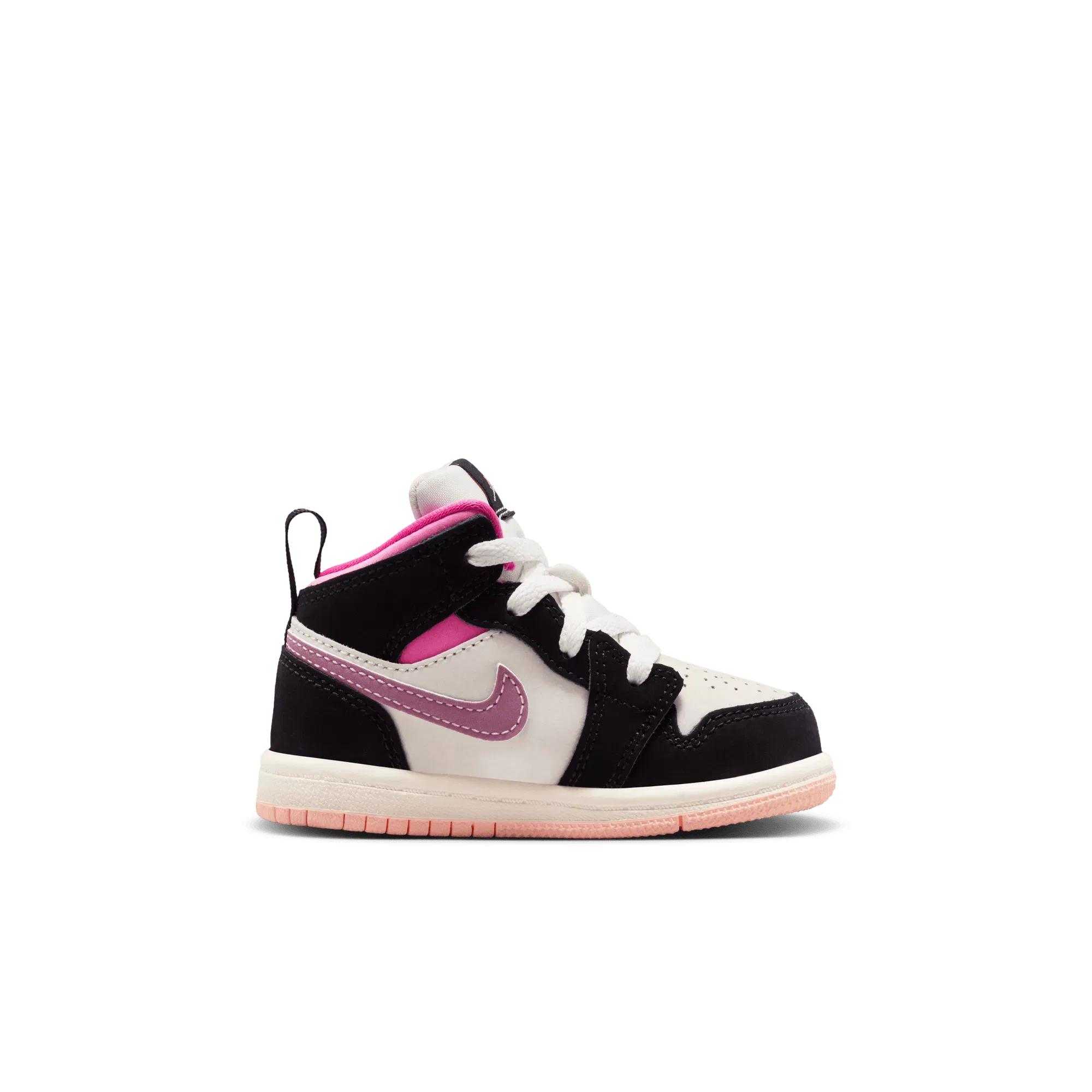 Air Jordan JORDAN 1 MID SE (TD) - BLACK / PINKSICKLE