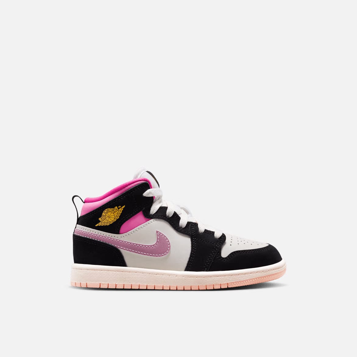 Air Jordan JORDAN 1 MID SE (PS) - BLACK / PINKSICKLE