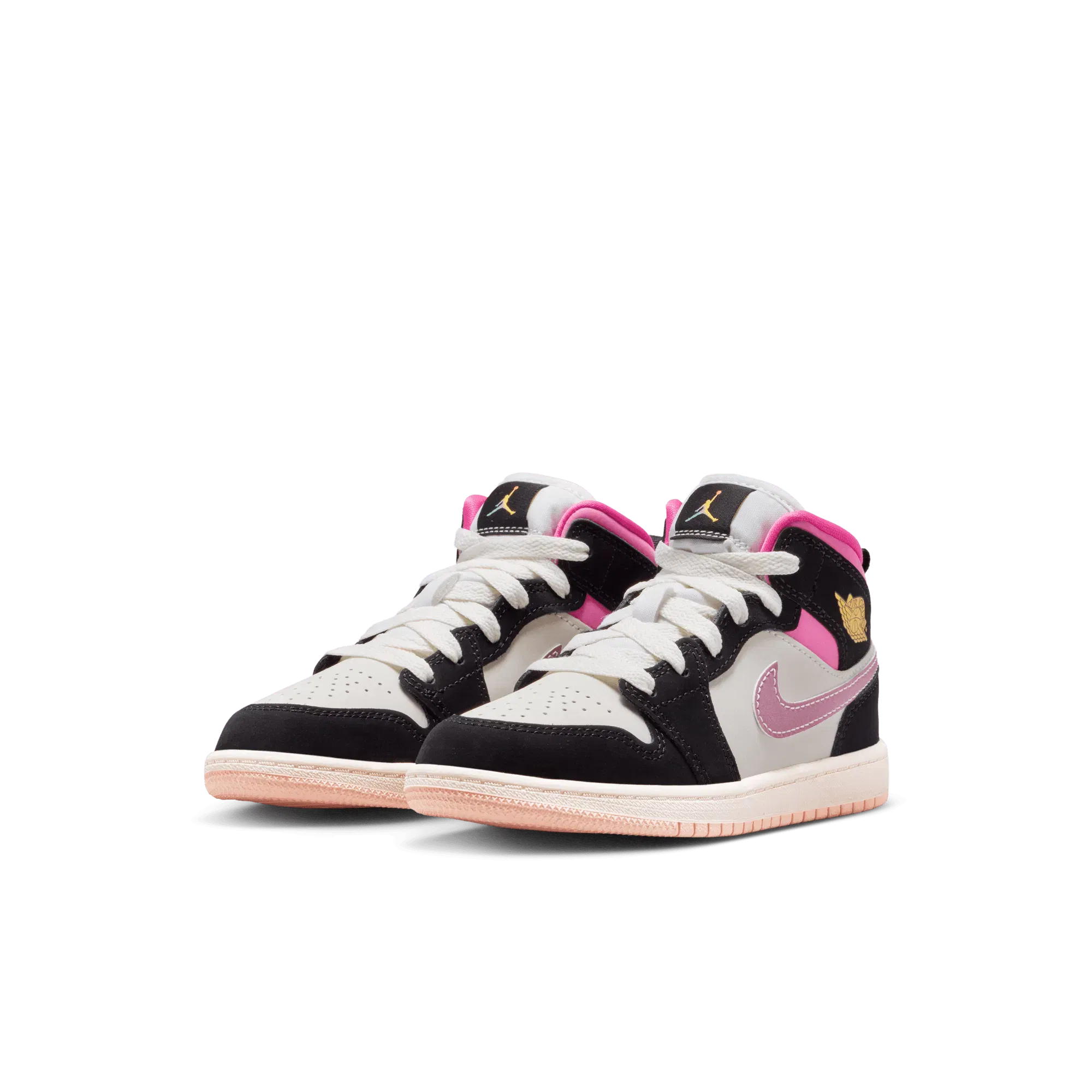 Air Jordan JORDAN 1 MID SE (PS) - BLACK / PINKSICKLE