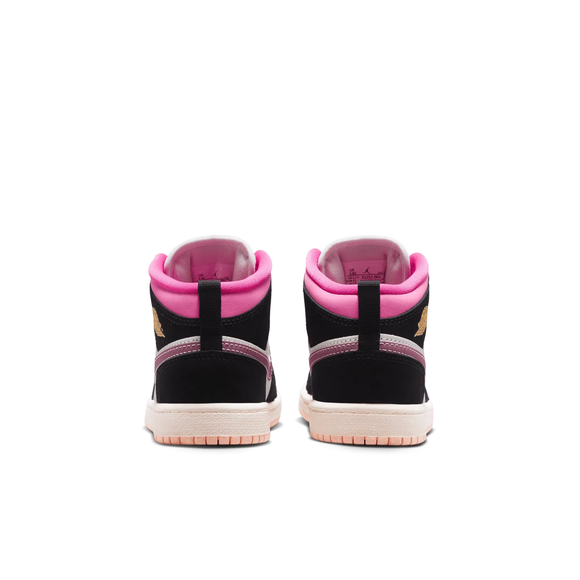 Air Jordan JORDAN 1 MID SE (PS) - BLACK / PINKSICKLE