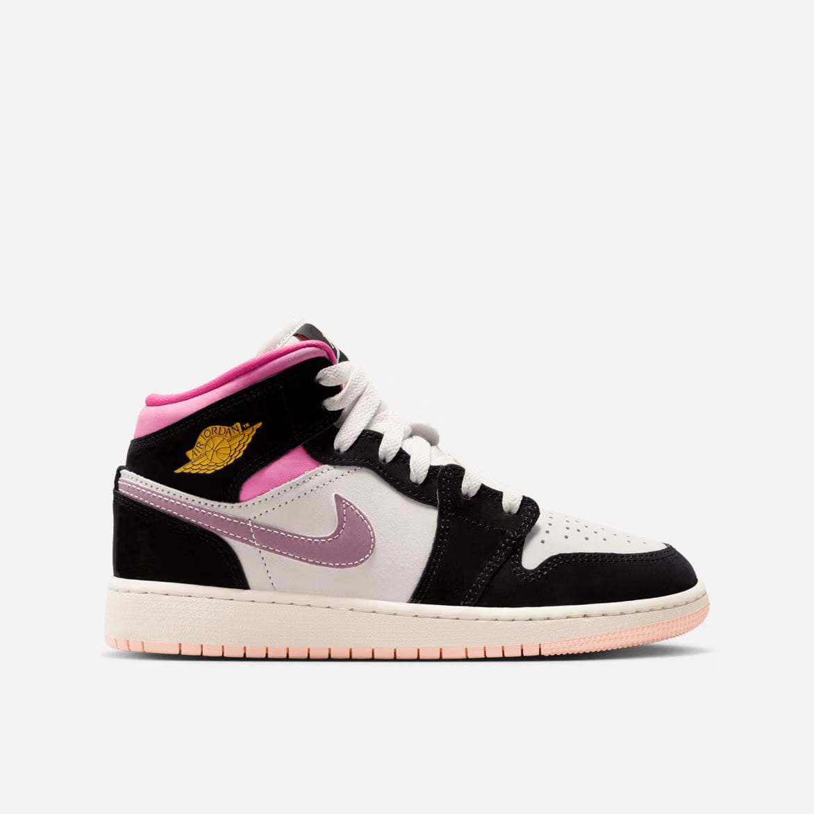 AIR JORDAN 1 MID SE (GS) - BLACK / PINKSICKLE