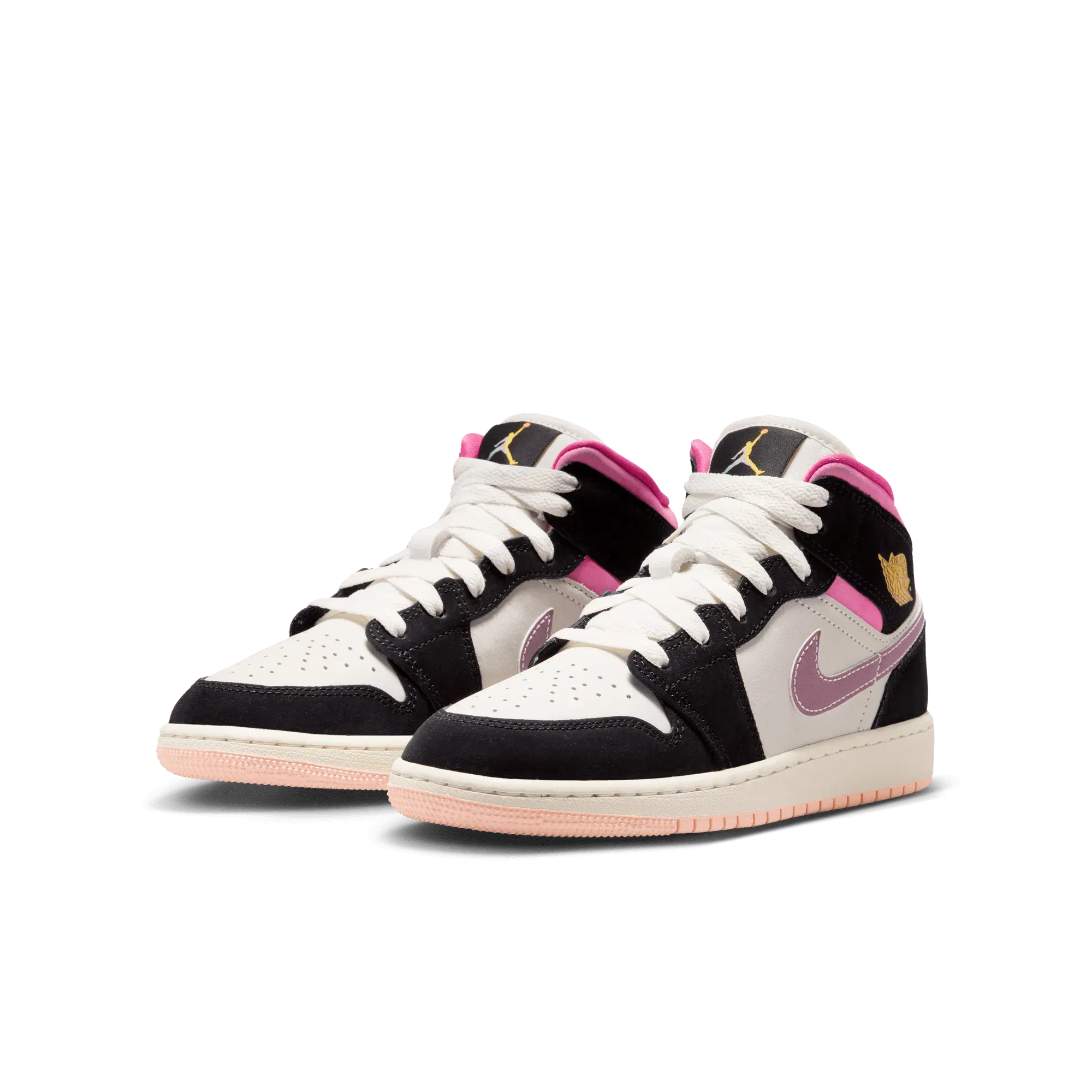 AIR JORDAN 1 MID SE (GS) - BLACK / PINKSICKLE