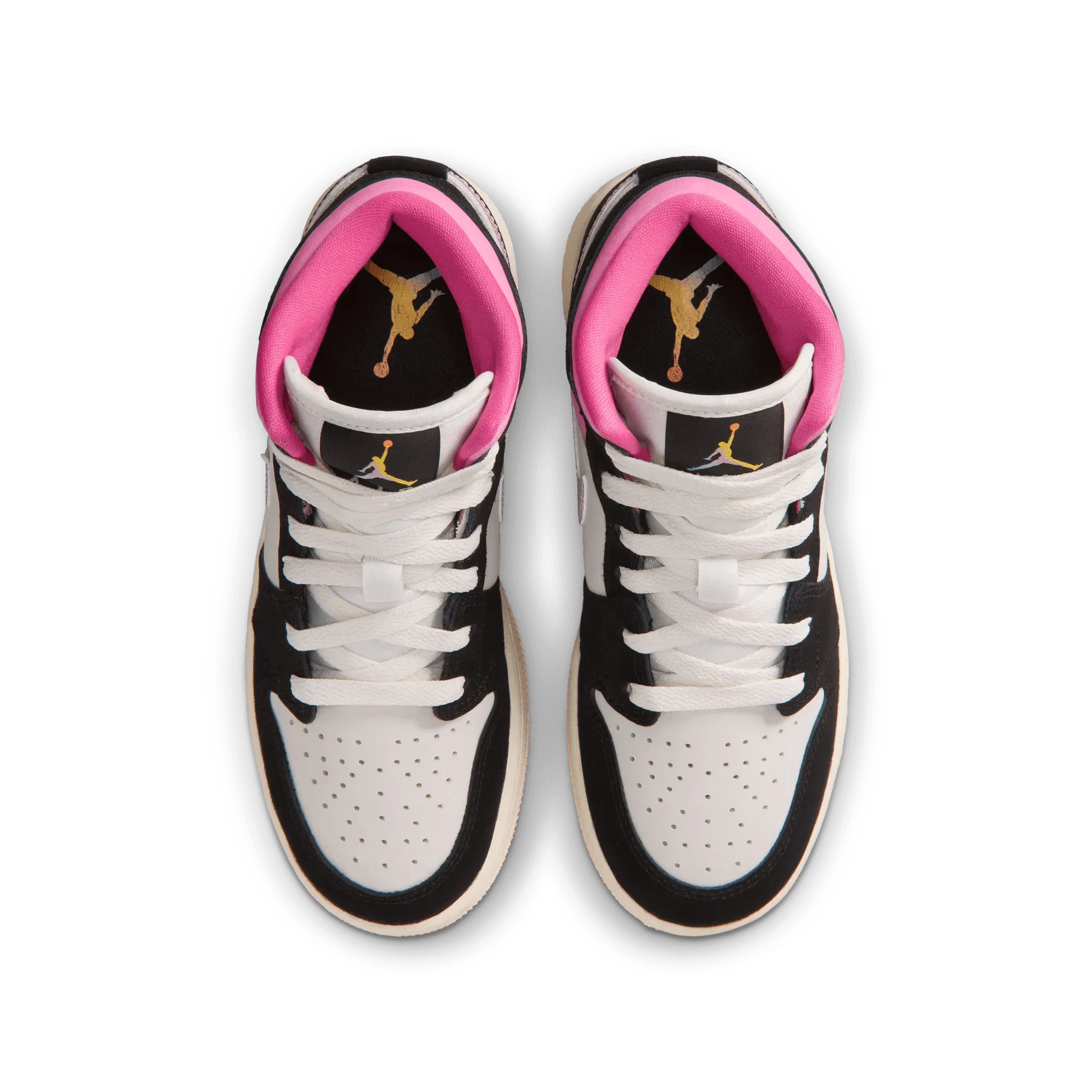 AIR JORDAN 1 MID SE (GS) - BLACK / PINKSICKLE