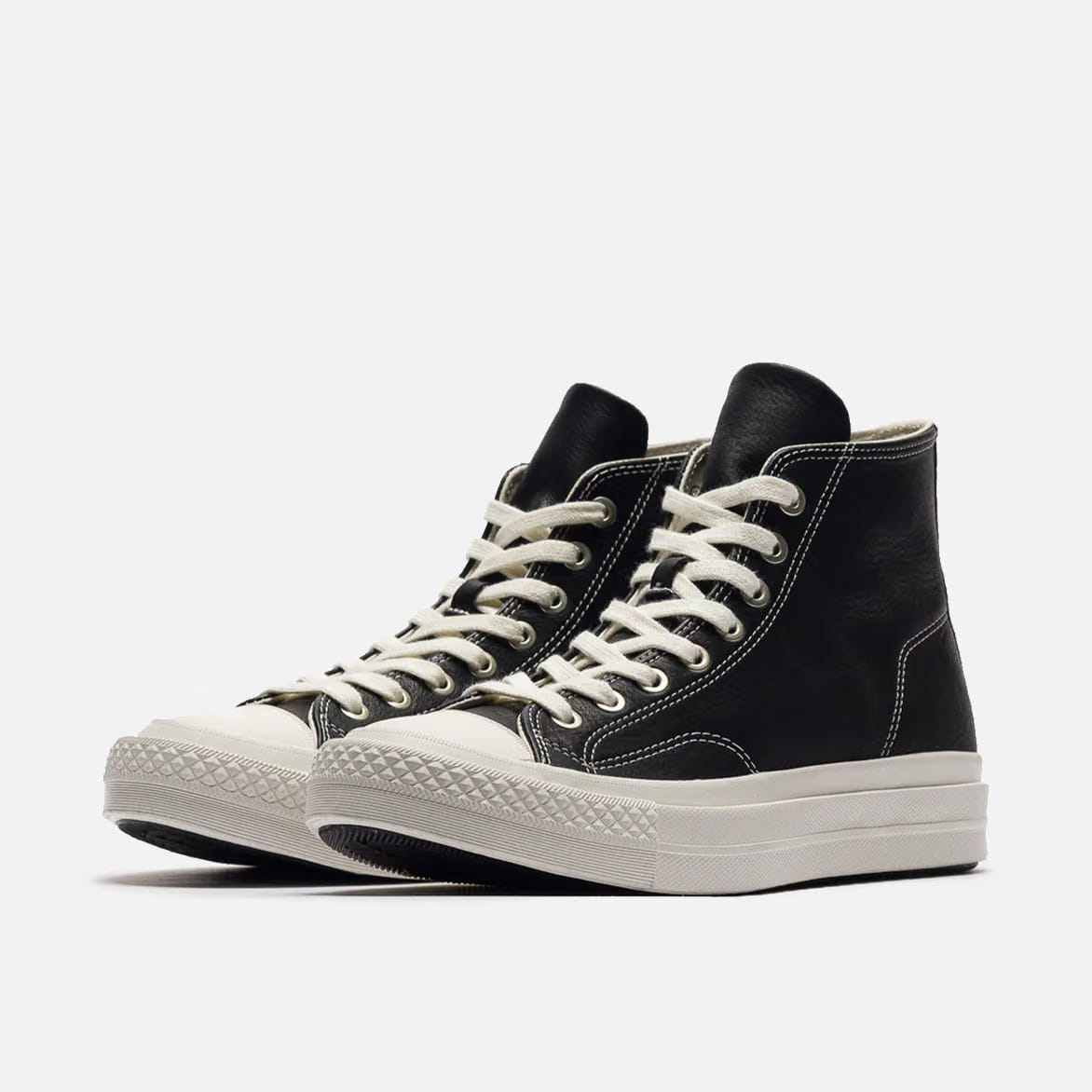 Converse CHUCK TAYLOR ALL STAR HIGH FIRST STRING "BLACK PREMIUM LEATHER"