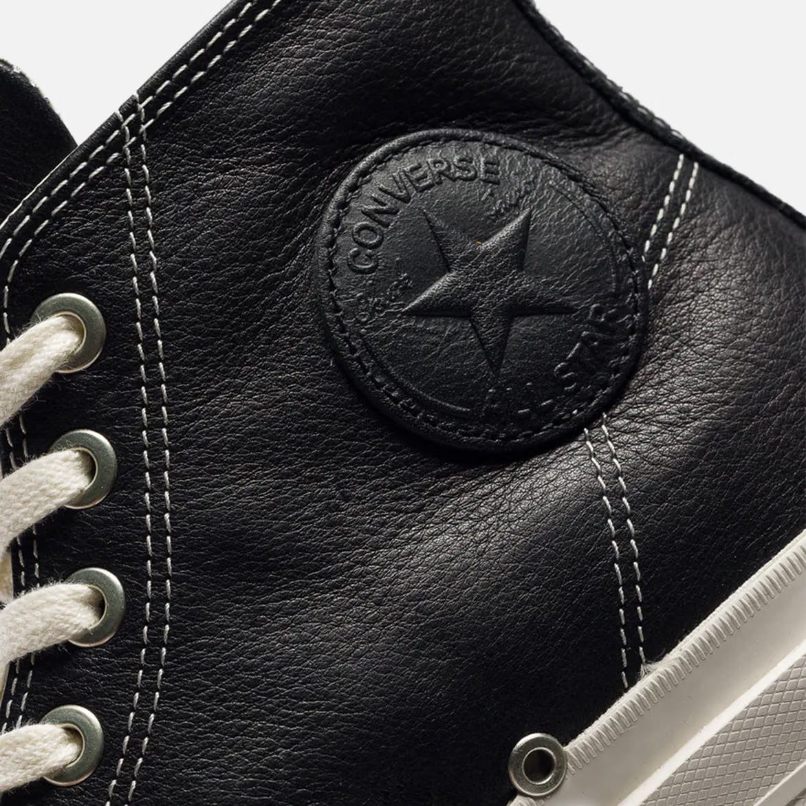 Converse CHUCK TAYLOR ALL STAR HIGH FIRST STRING "BLACK PREMIUM LEATHER"