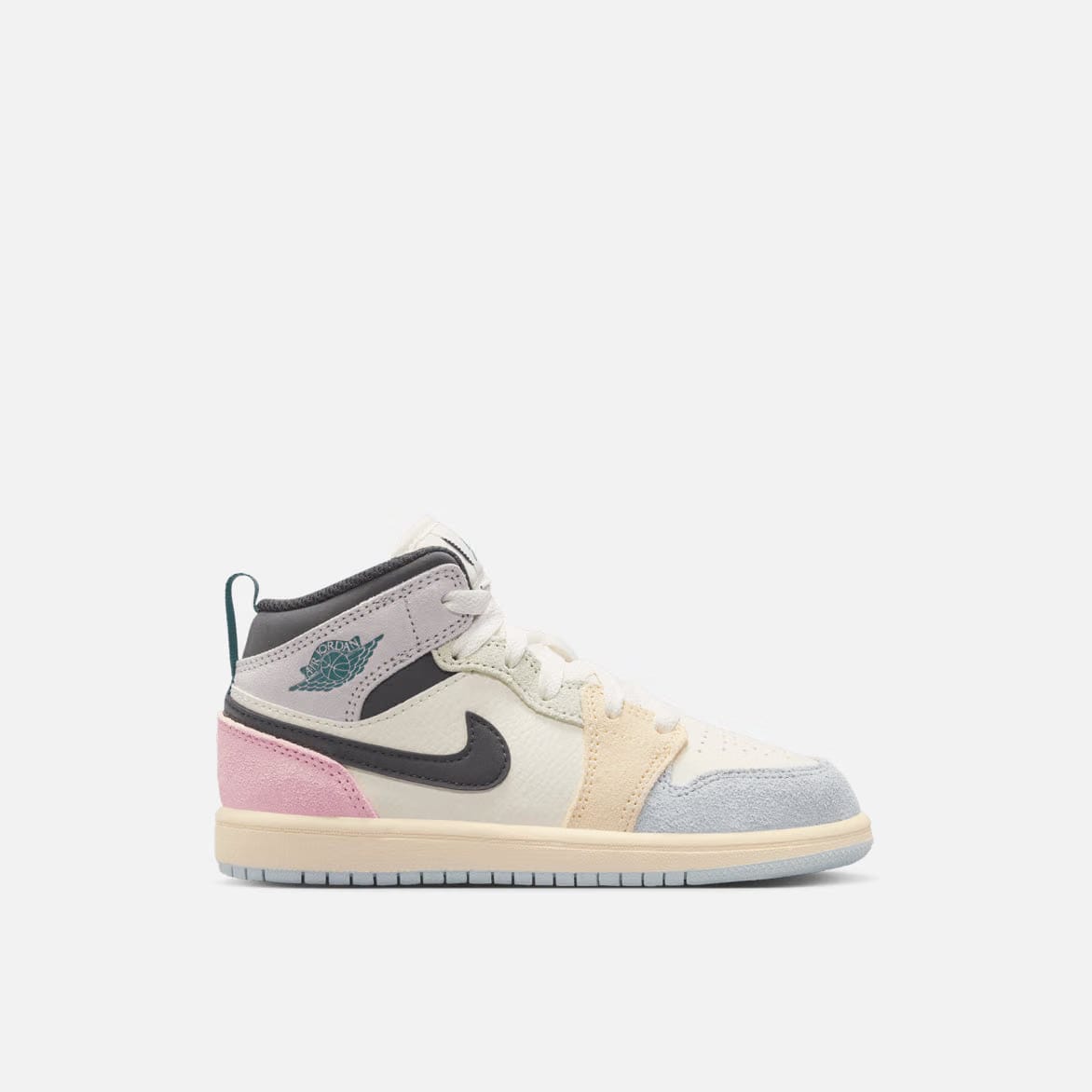Air Jordan JORDAN 1 MID SE (PS) "SAIL / ICED JADE"