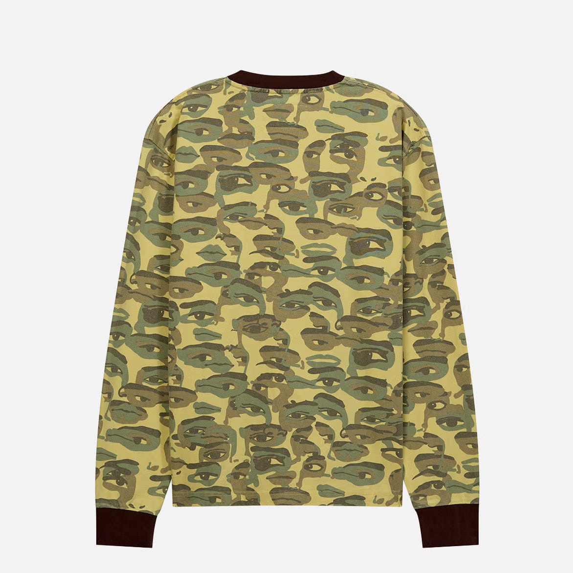 KidSuper FACE CAMO L/S TEE - GREEN